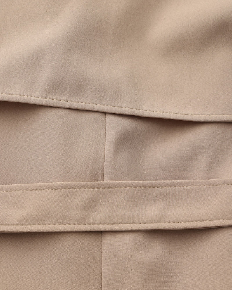 Structured Trench Coat with Lapels Women