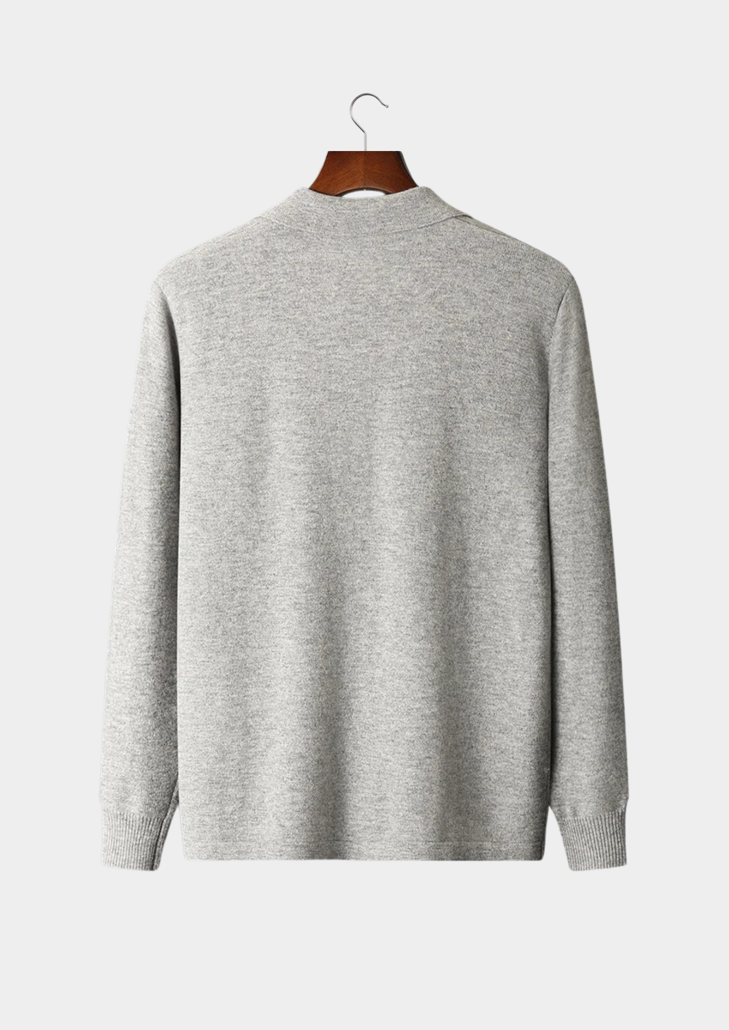 Merino Wool Pure Extra-Fine Polo Style Cardigan