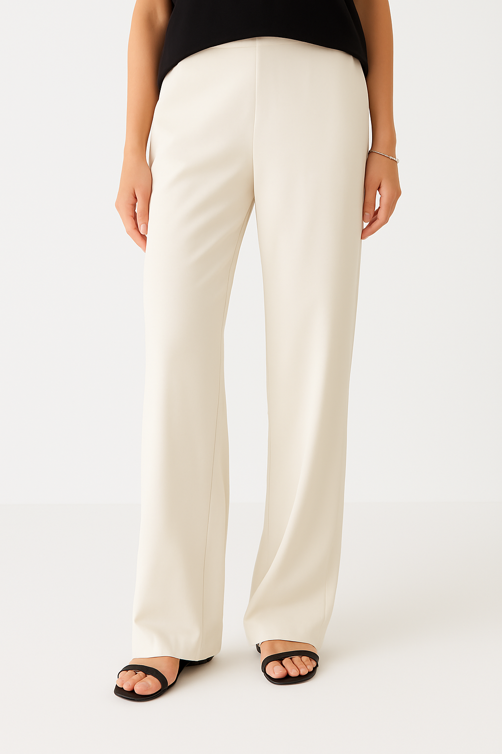 Wide-Leg Tailored Trousers Women