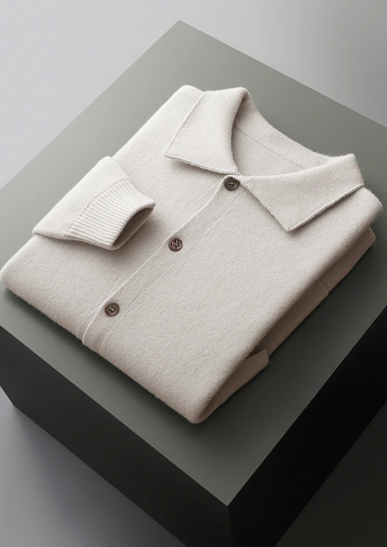 Pure Extra-Fine Merino Wool Button Shirt Jacket