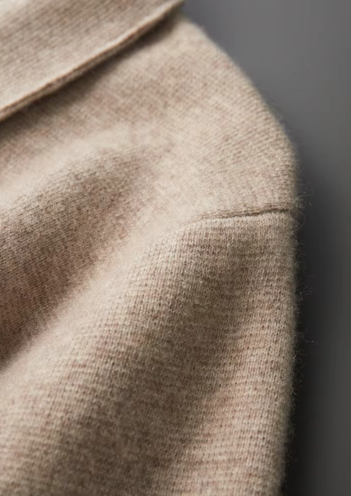 Merino Wool Extra-Fine Polo Knit Cardigan