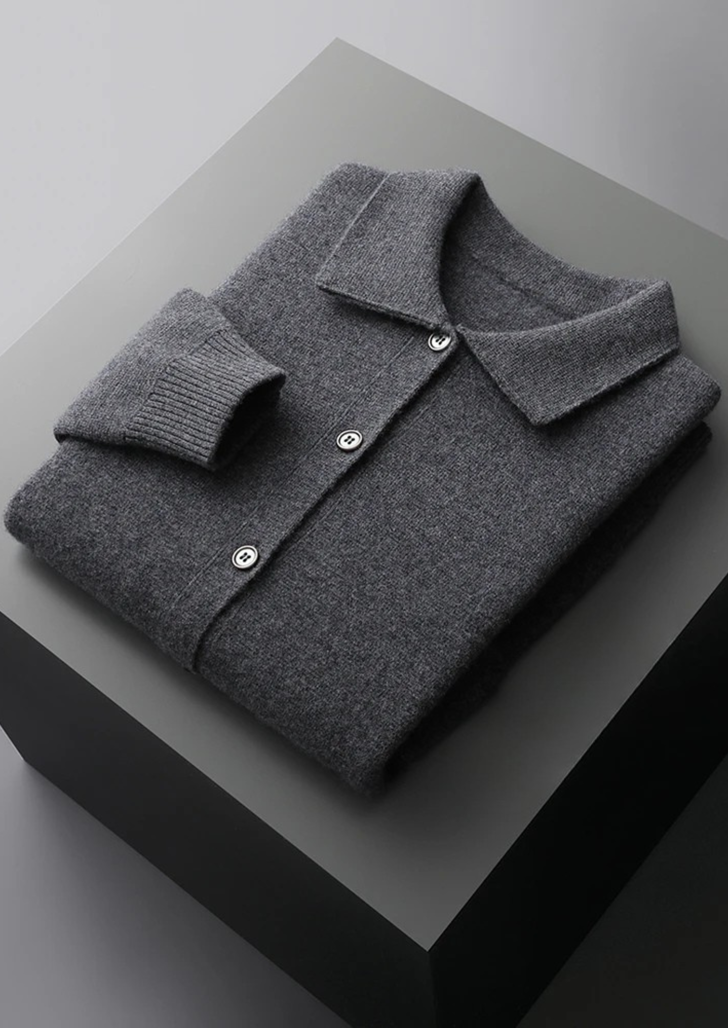 Pure Extra-Fine Merino Wool Button Shirt Jacket