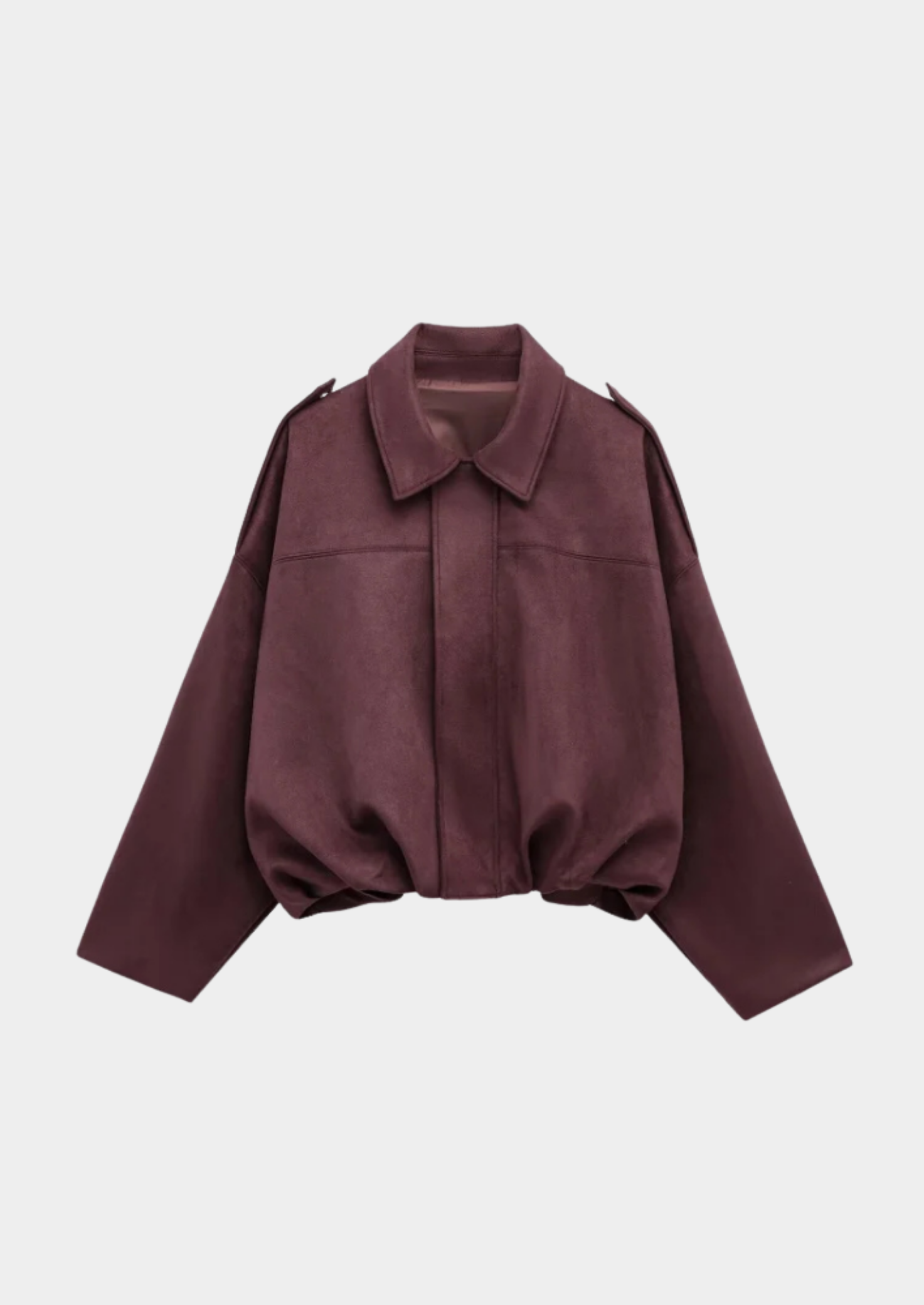 Vintage Suede Bomber Jacket Women