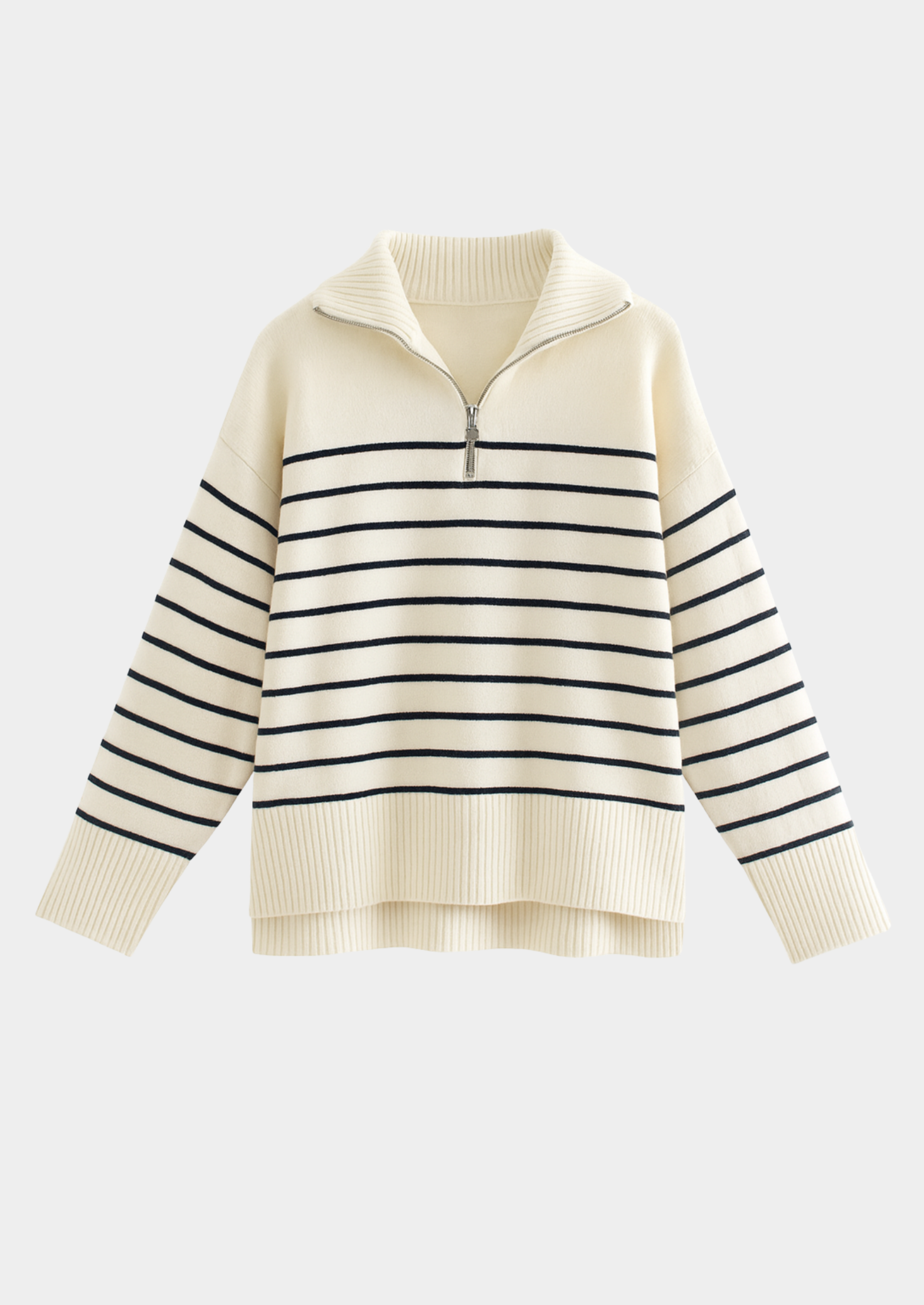 Striped Knit Sweater Women