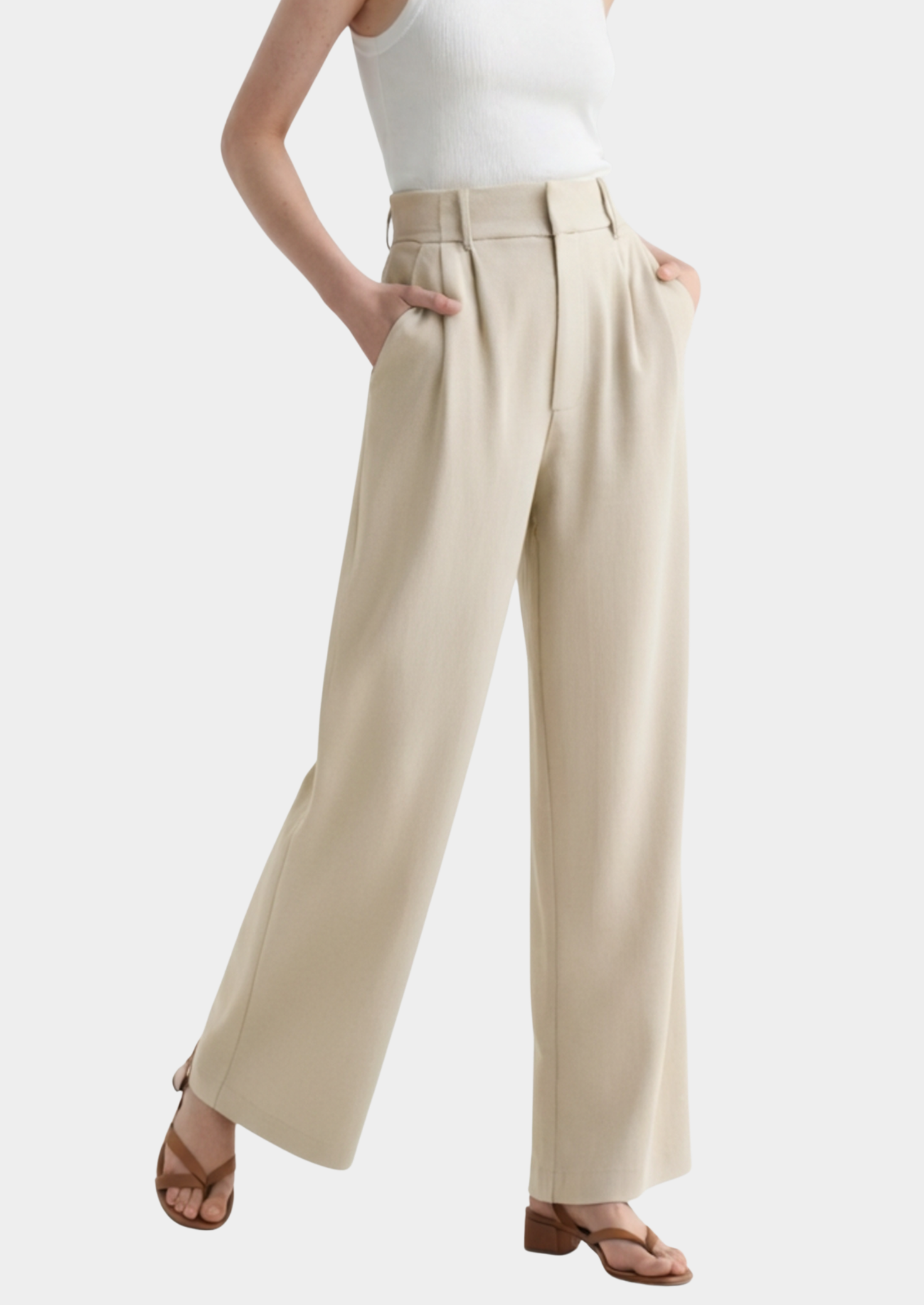 High-Waist Wide-Leg Pants Women