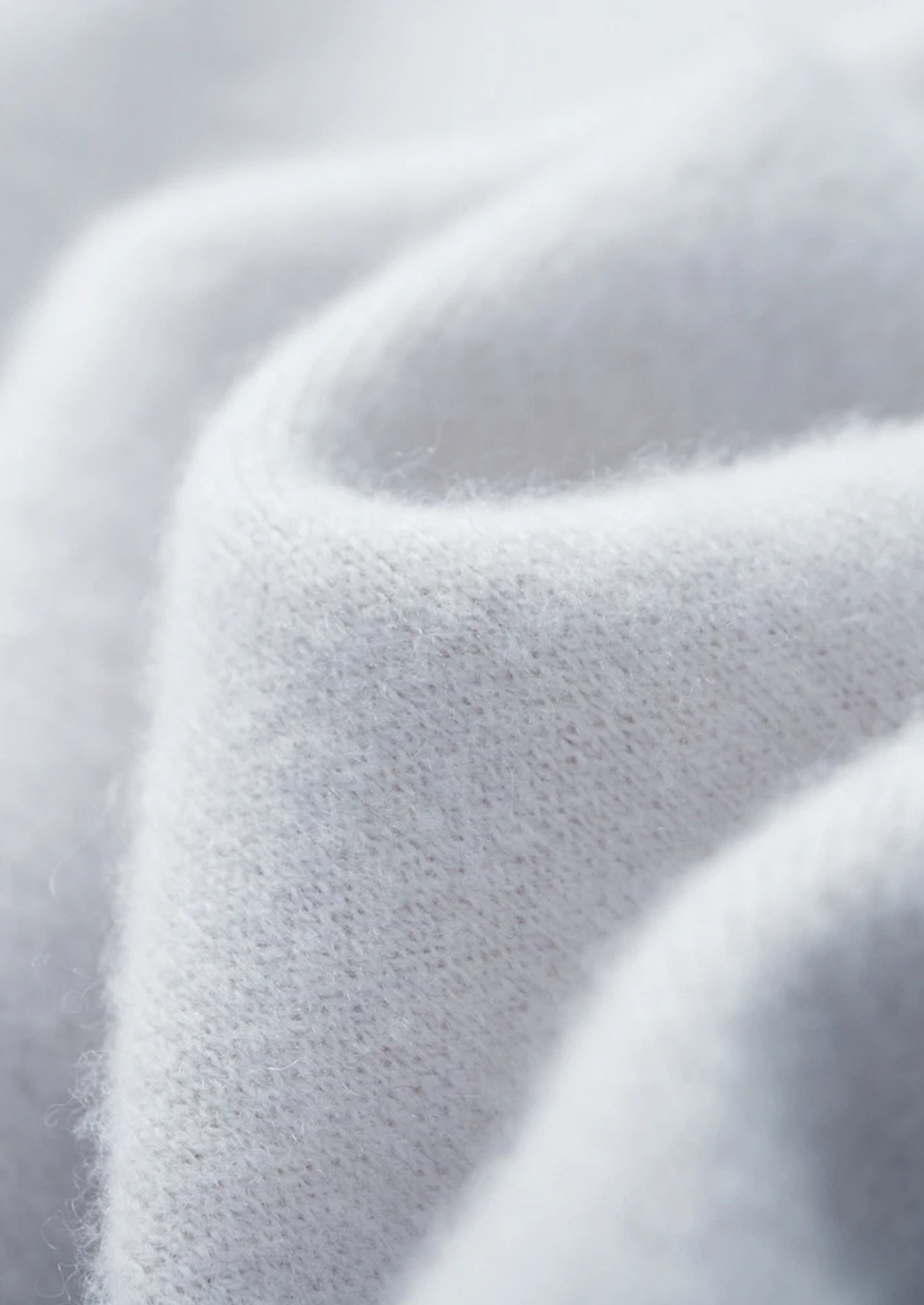 Premium Cashmere Zip Hoodie Two-Tone