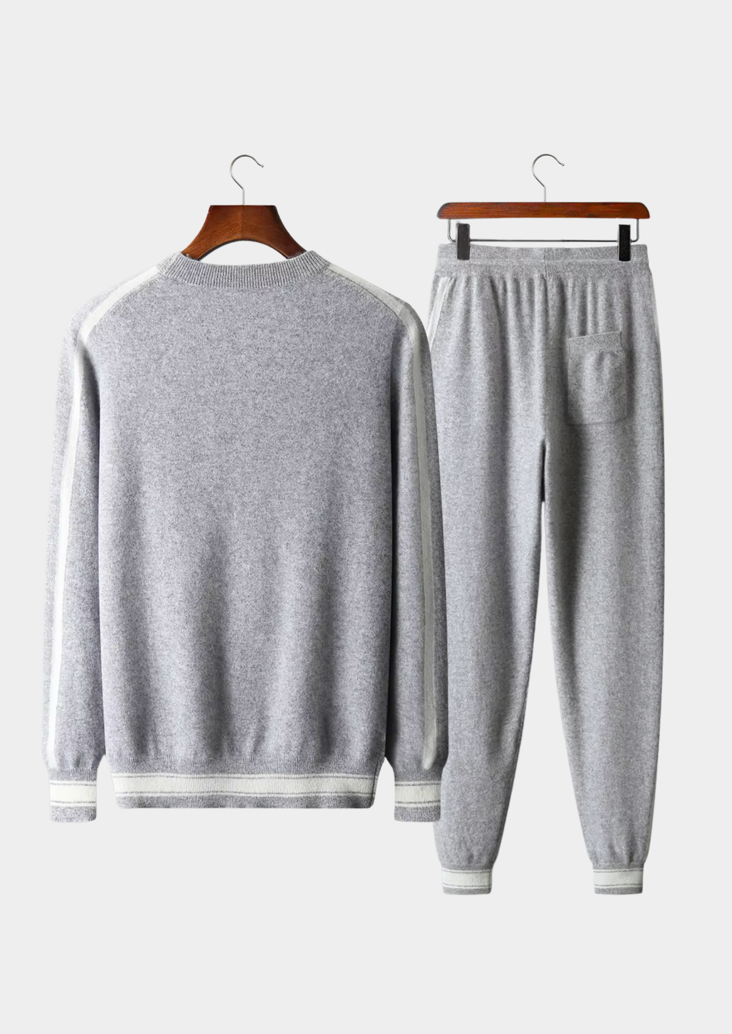 Premium Cashmere V-Neck Set