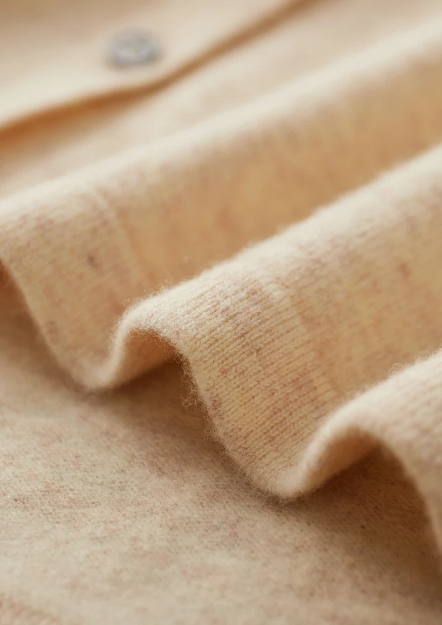 Merino Wool Pure Extra-Fine Polo Style Cardigan