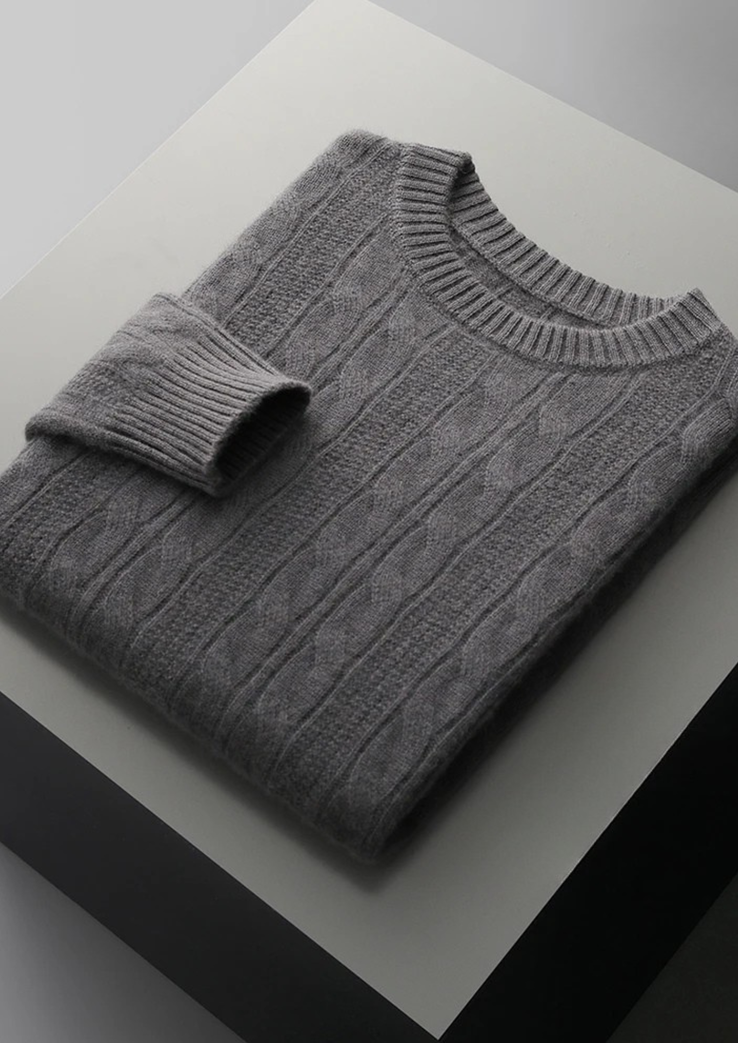 Men’s Gable Knit Crewneck Sweater in Merino Wool