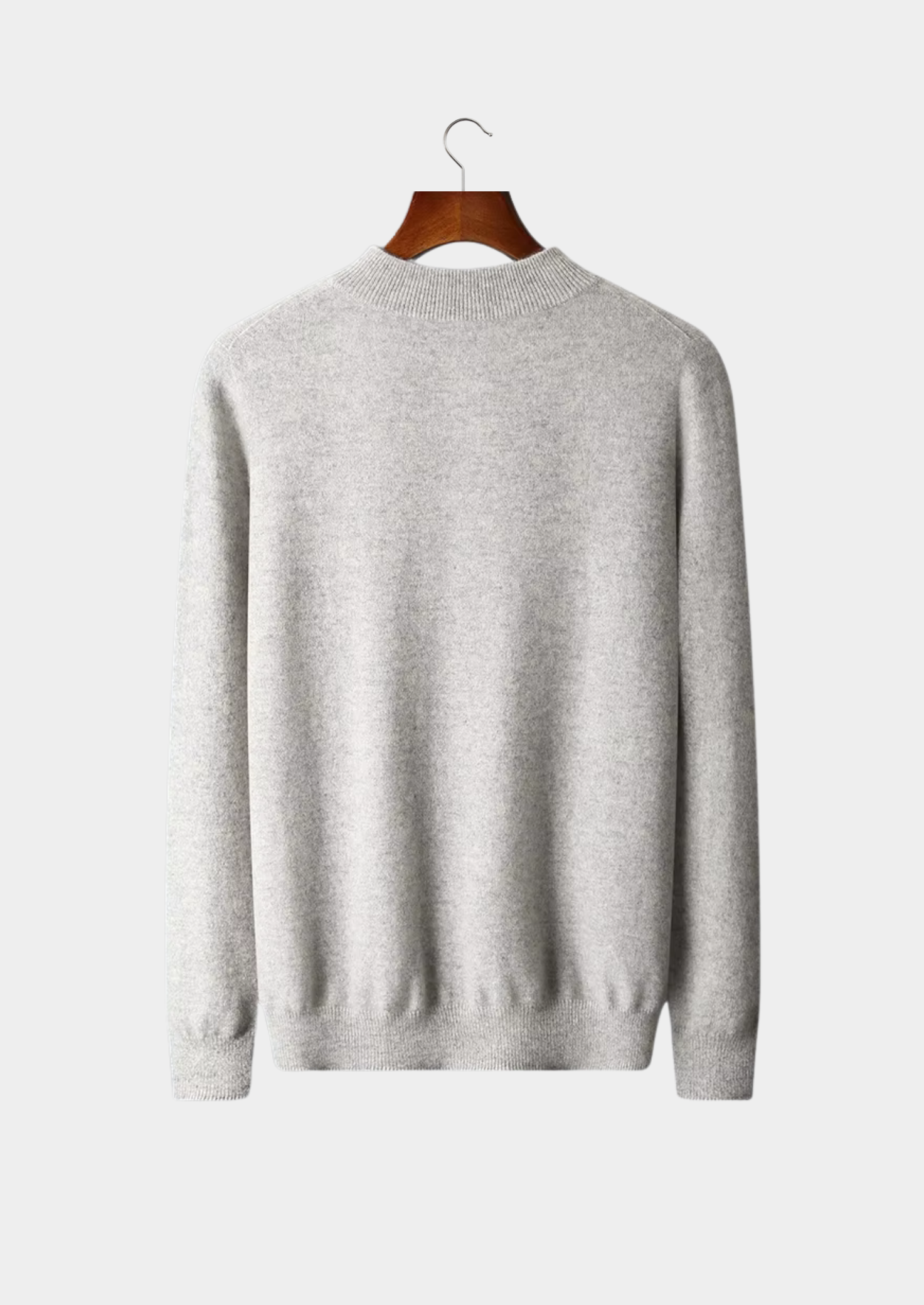 Men’s Extra-Fine Merino Wool Classic Mockneck Knit Sweater