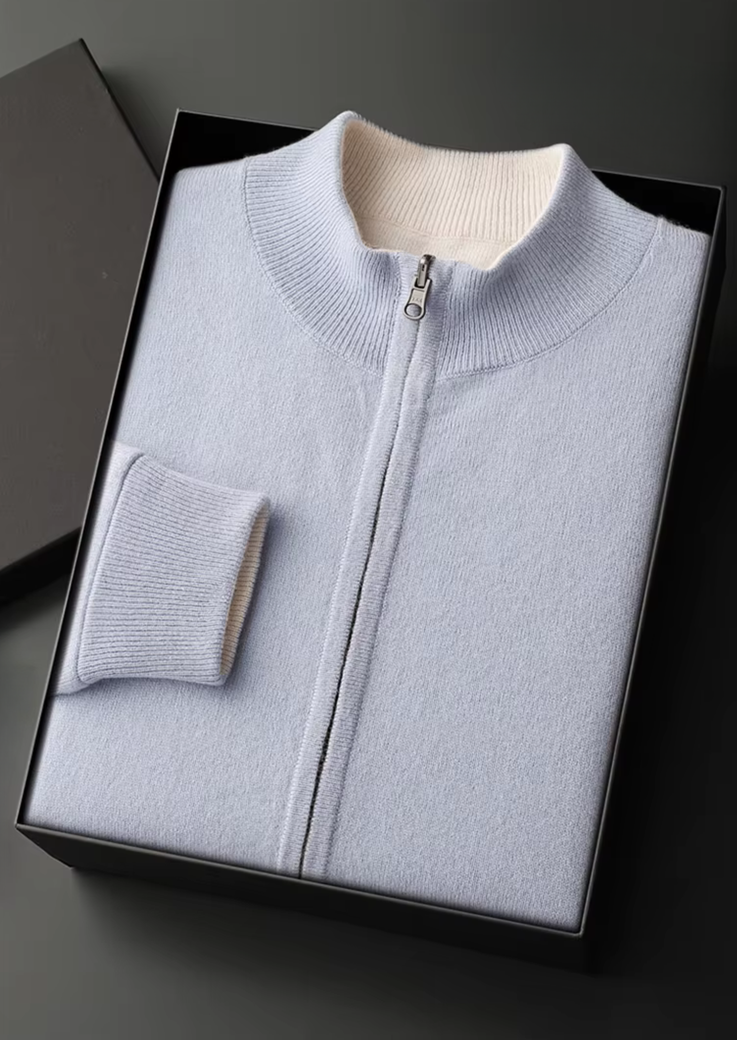 Men’s Zip Knit Set in Extra-Fine Merino Wool