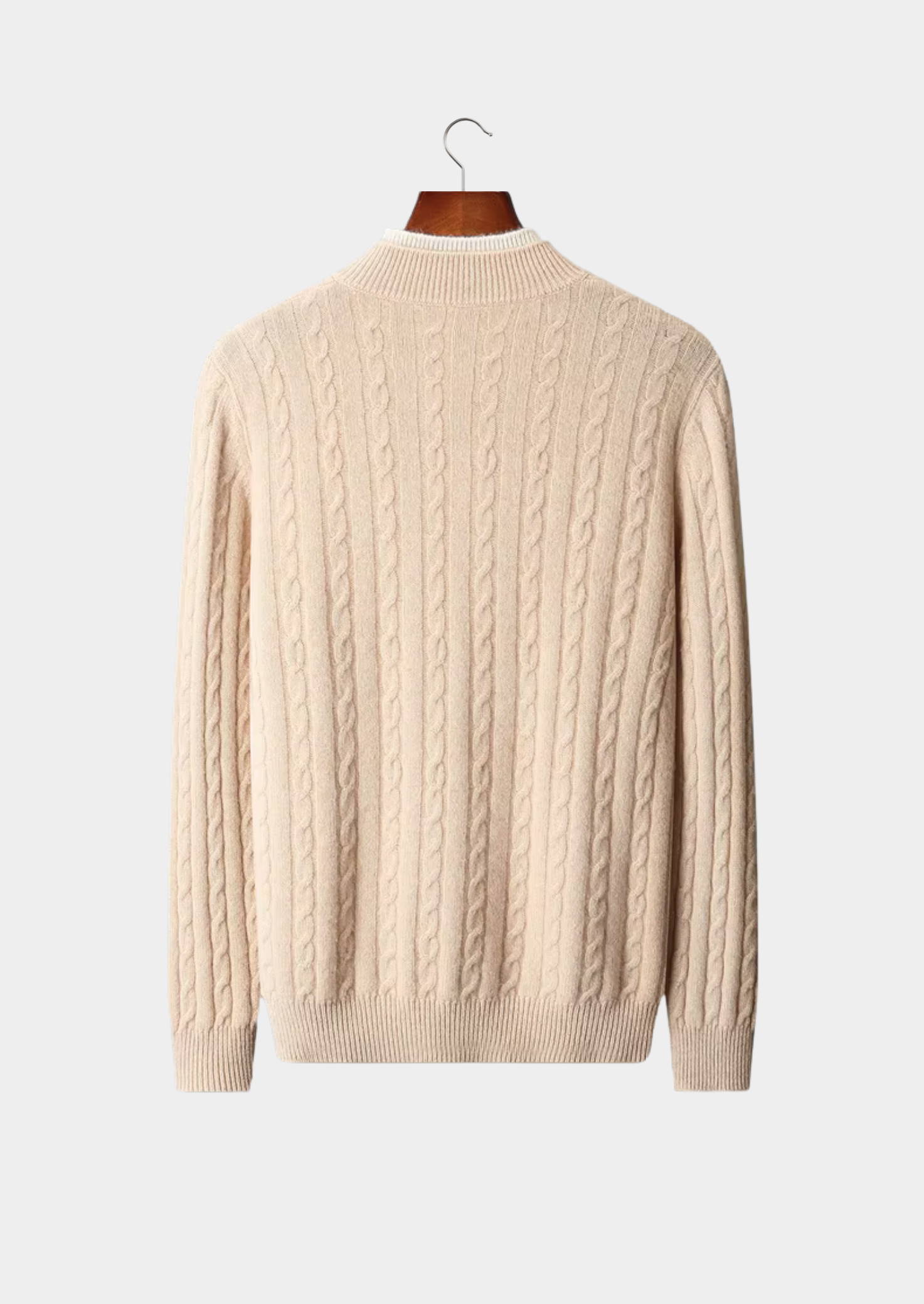 Men’s Merino Wool Classic Knit Henley Sweater