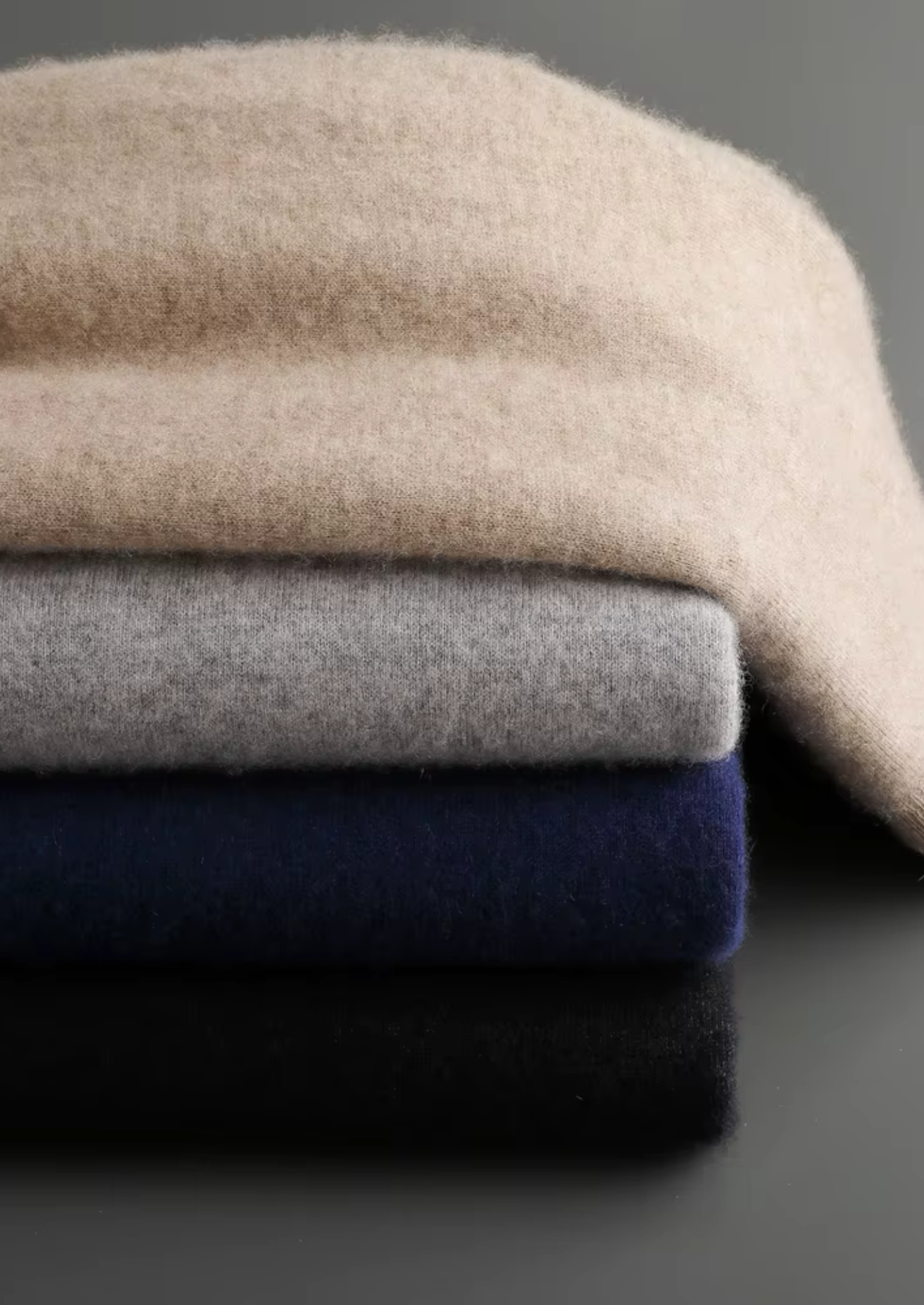 Premium Cashmere V-Neck Set