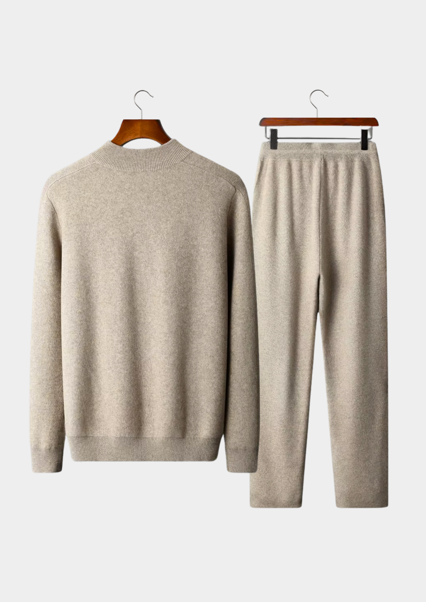 Premium Cashmere Half Zip Set