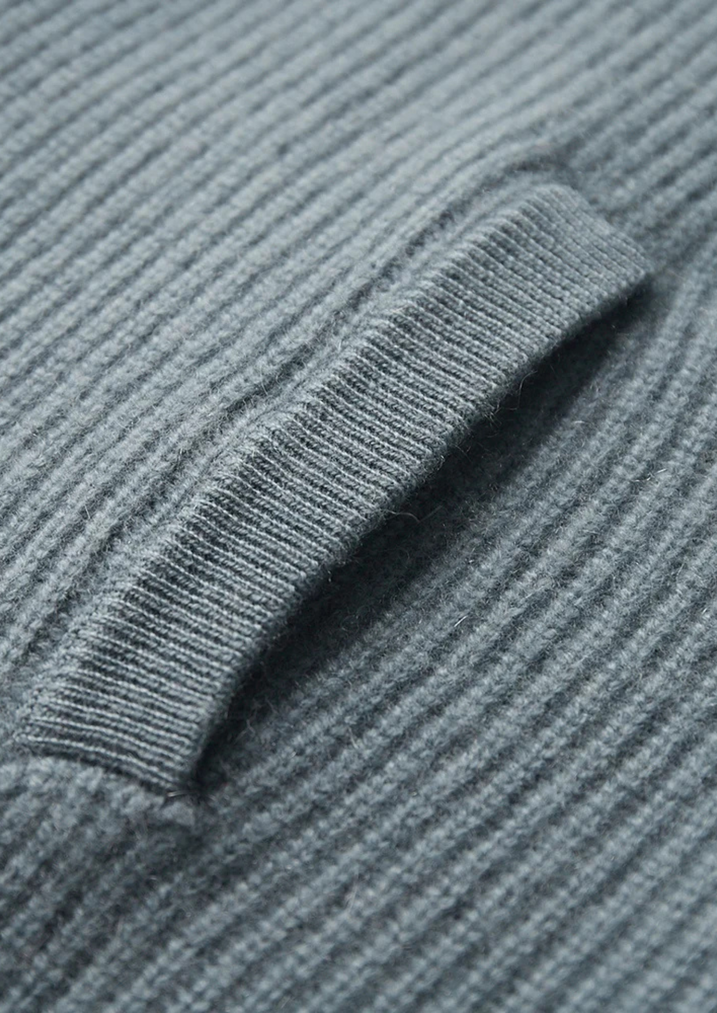 Cashmere Ribbed Classic Cardigan