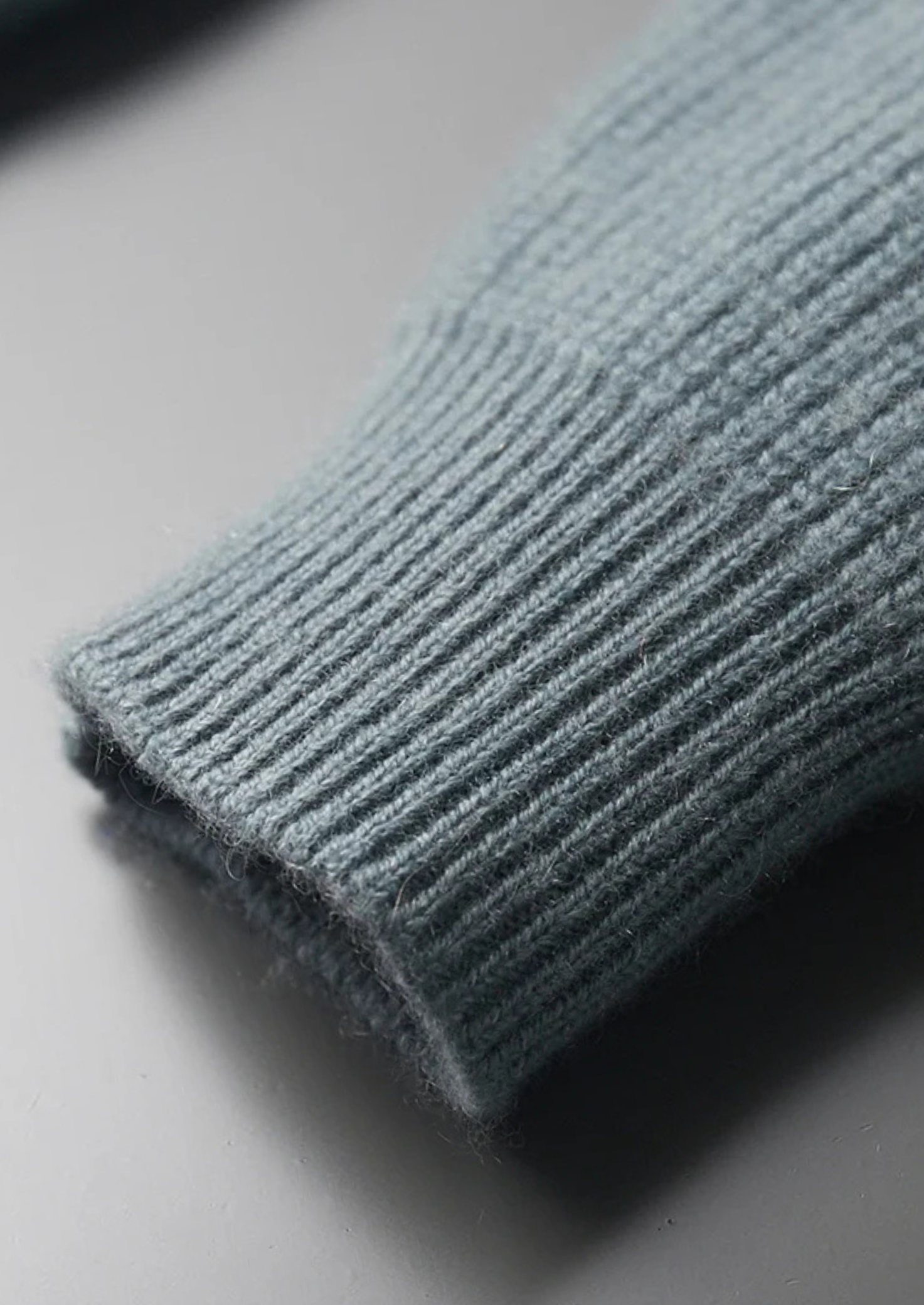 Cashmere Ribbed Classic Cardigan