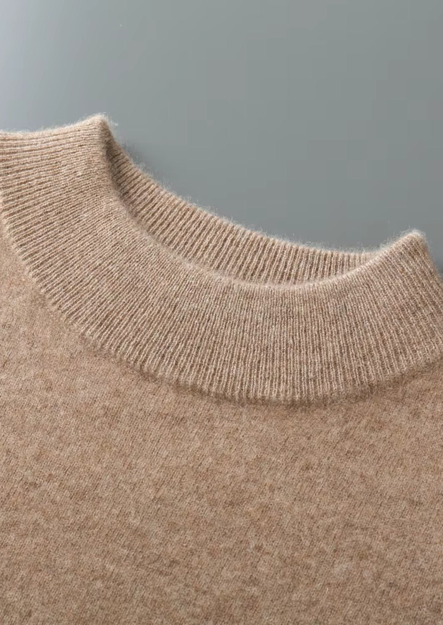 Men’s Extra-Fine Merino Wool Classic Mockneck Knit Sweater