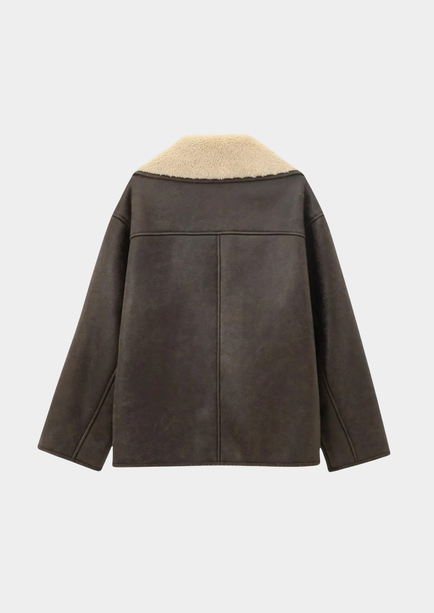 Heritage Fleece Jacket - Classic Single-Breasted Winter Coat Women