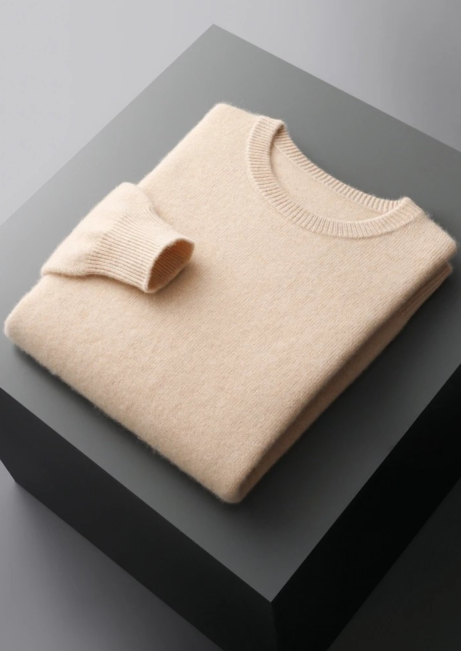 Extra-Fine Merino Wool Classic Crewneck Sweater