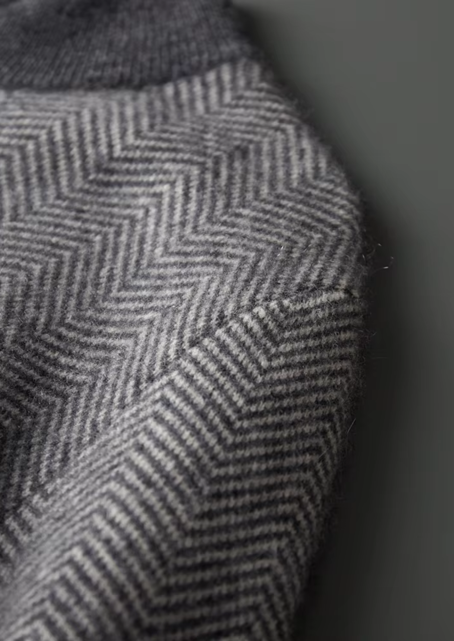 Men’s Patterned Zip Knit Set in Extra-Fine Merino Wool