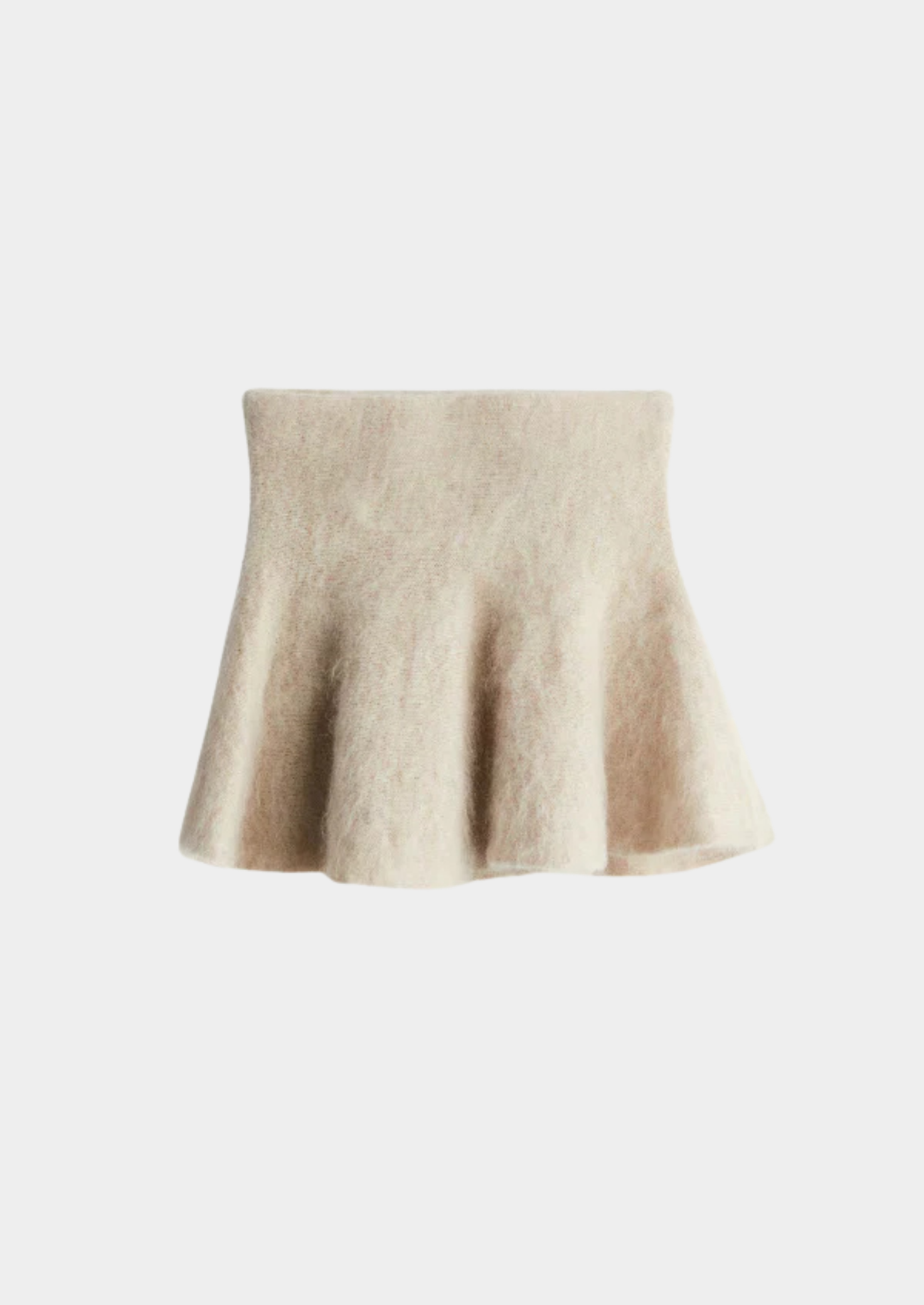 Women’s Mohair-Blend Knit Co-Ord Set with Skirt and Short-Sleeve Top