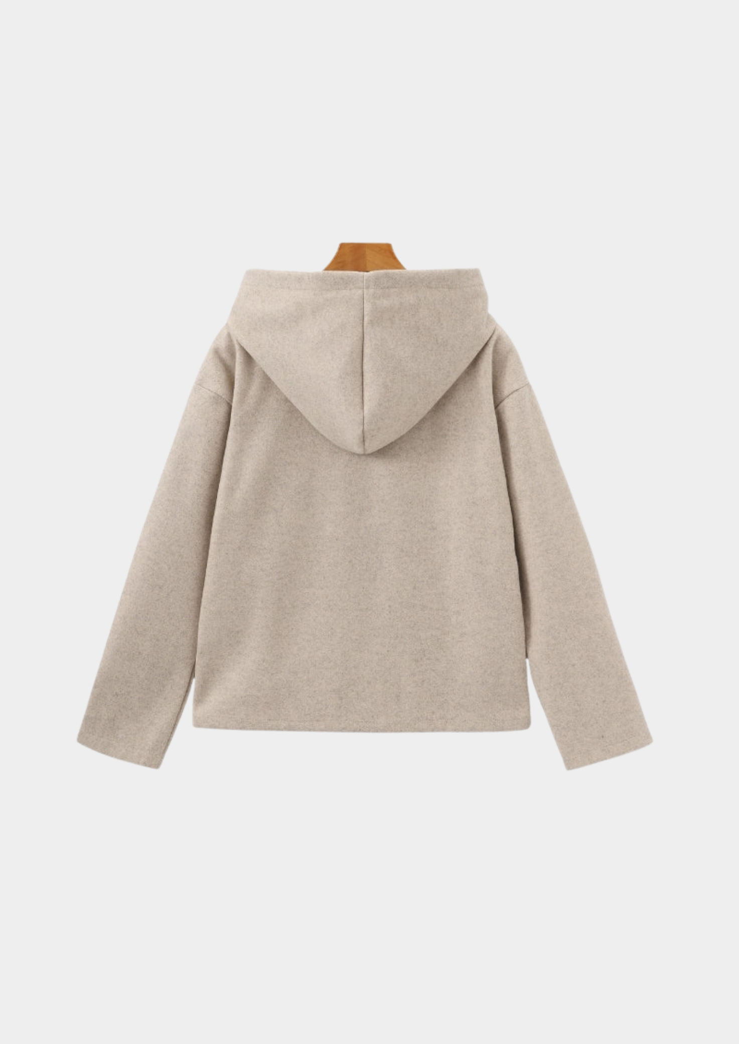 Refined Wool Zip Coat Women
