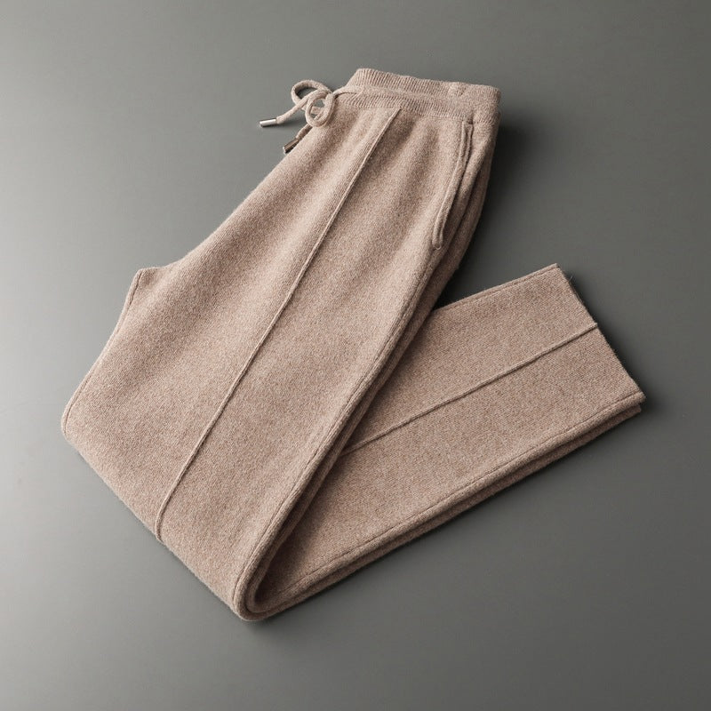 Merino Wool Extra-Fine Slim Fit Trousers