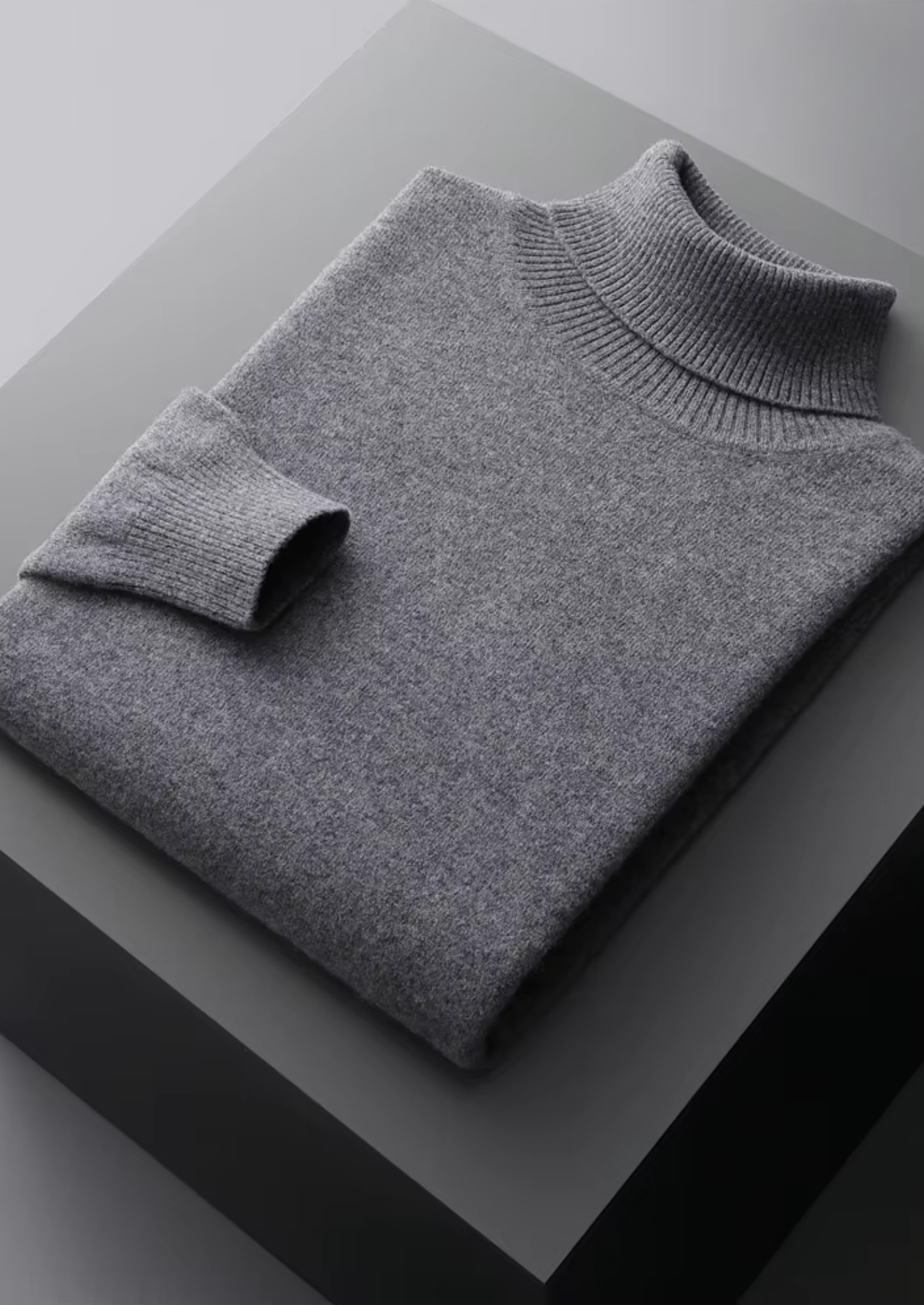 Men’s Extra-Fine Merino Wool Classic Rollneck Knit Sweater