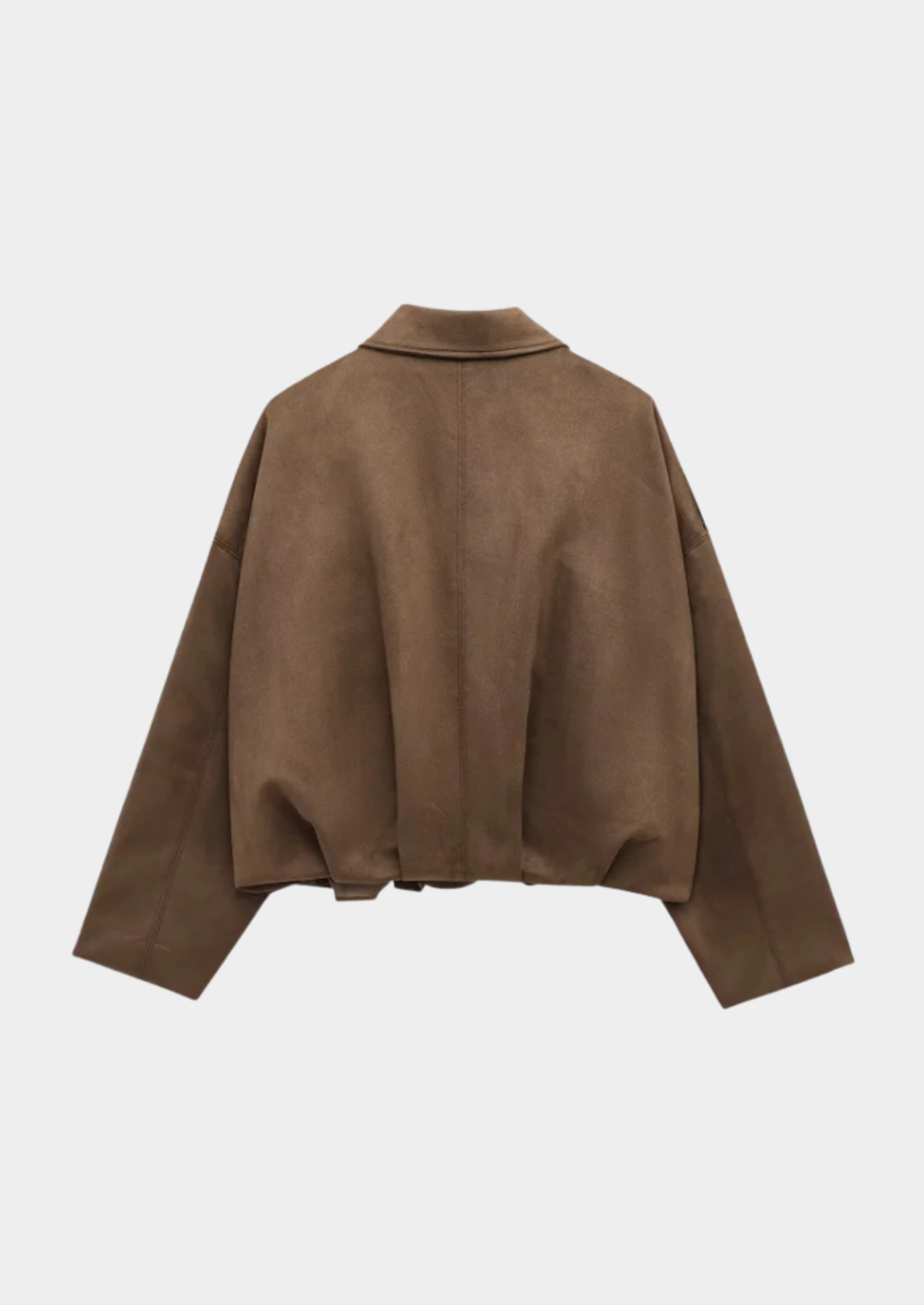 Vintage Suede Bomber Jacket Women