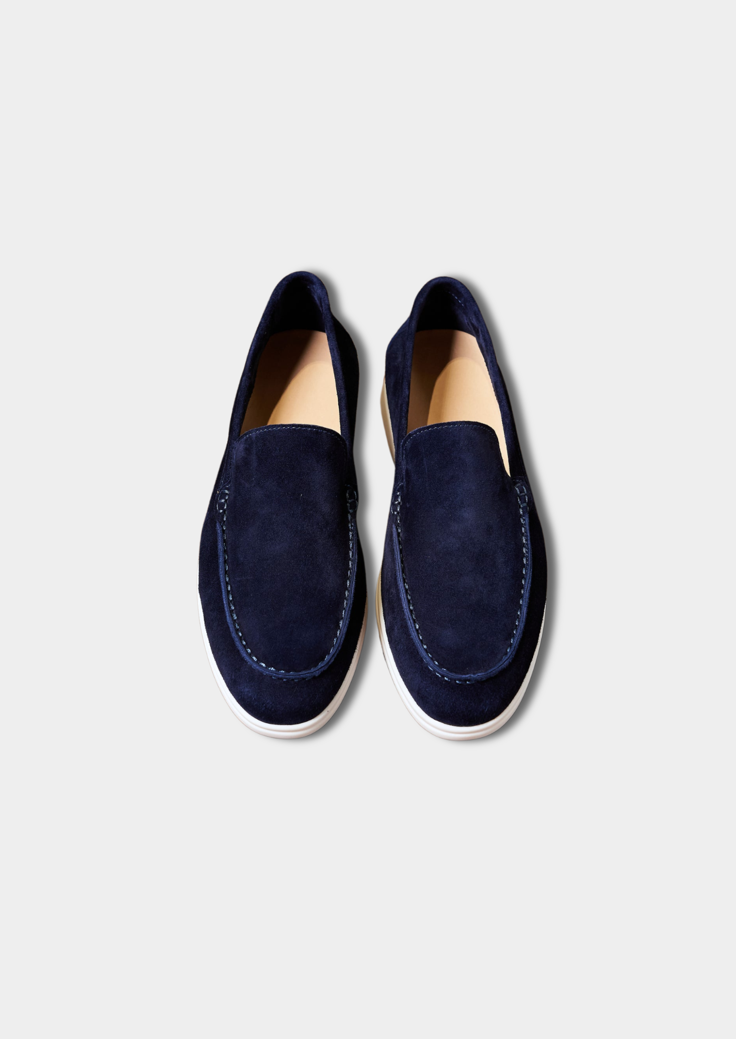 Men’s Suede Loafers in Navy Blue