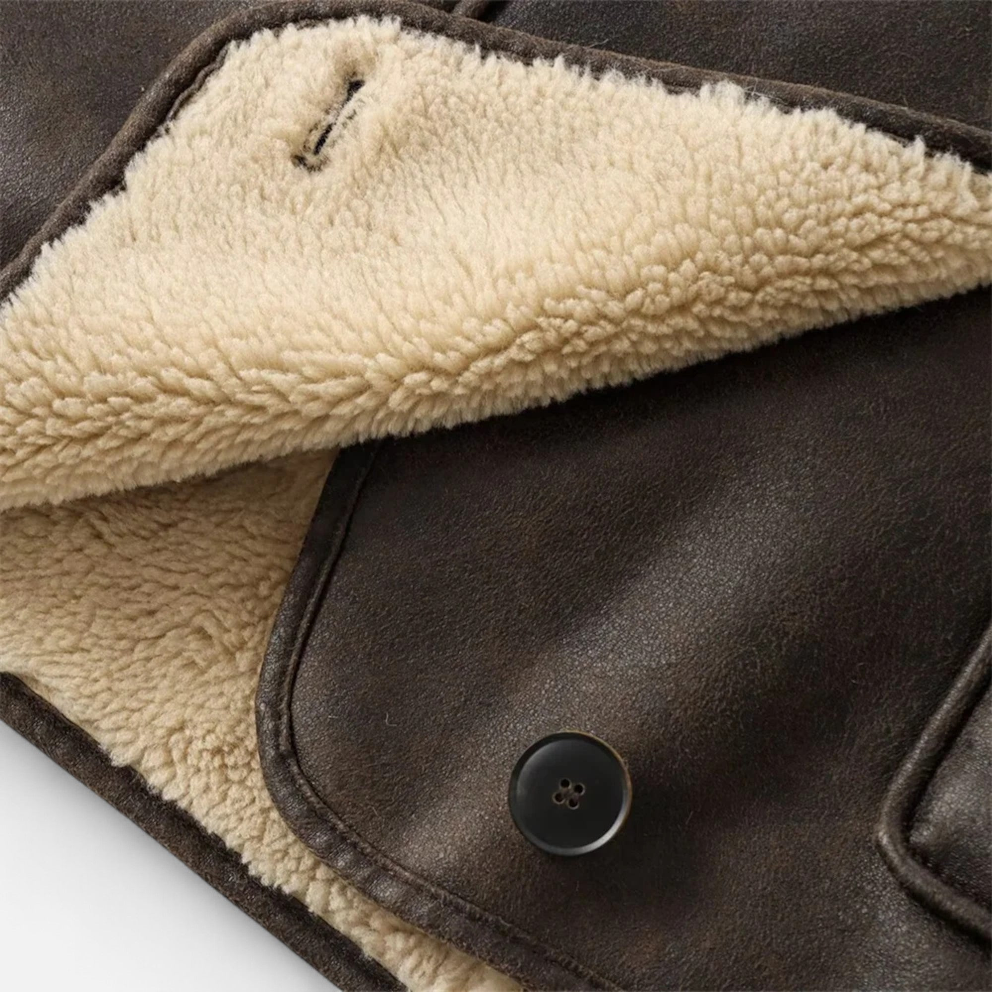 Heritage Fleece Jacket - Classic Single-Breasted Winter Coat Women