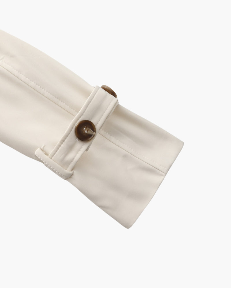 Structured Trench Coat with Lapels Women