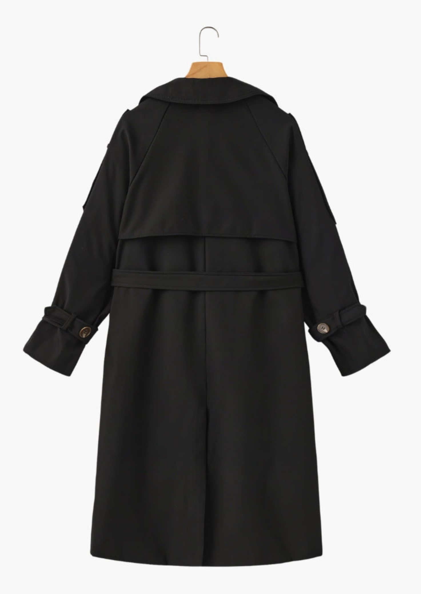 Structured Trench Coat with Lapels Women