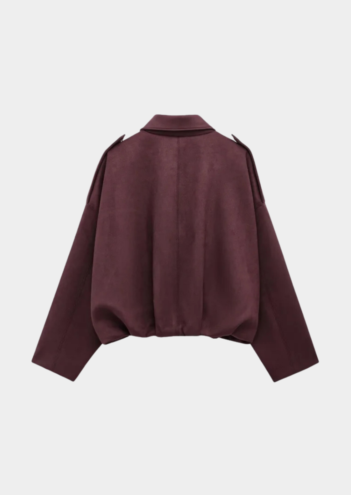 Vintage Suede Bomber Jacket Women