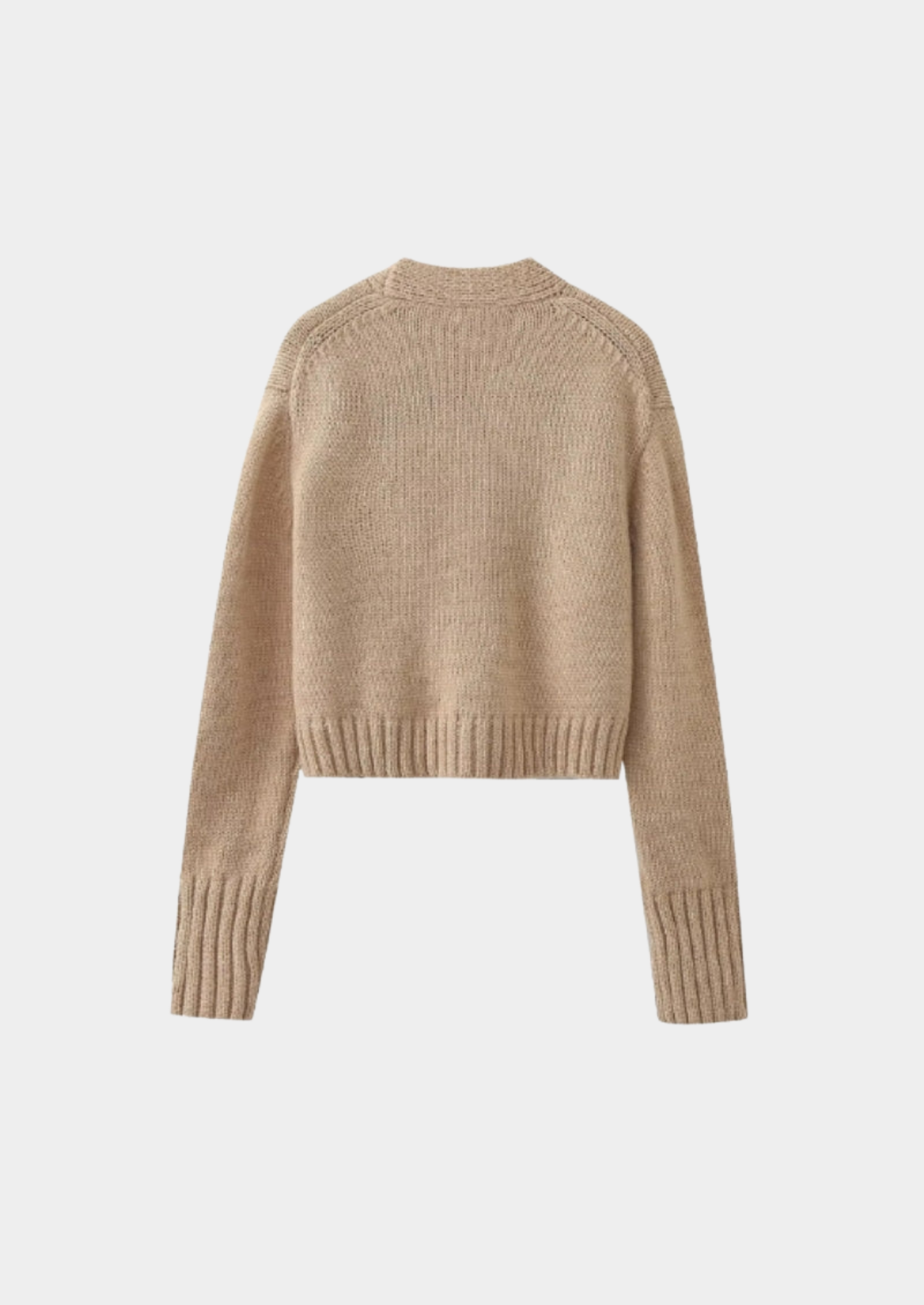 V-neck Knit Pocket Cardigan Women