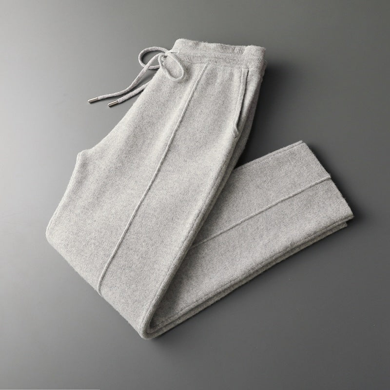 Merino Wool Extra-Fine Slim Fit Trousers