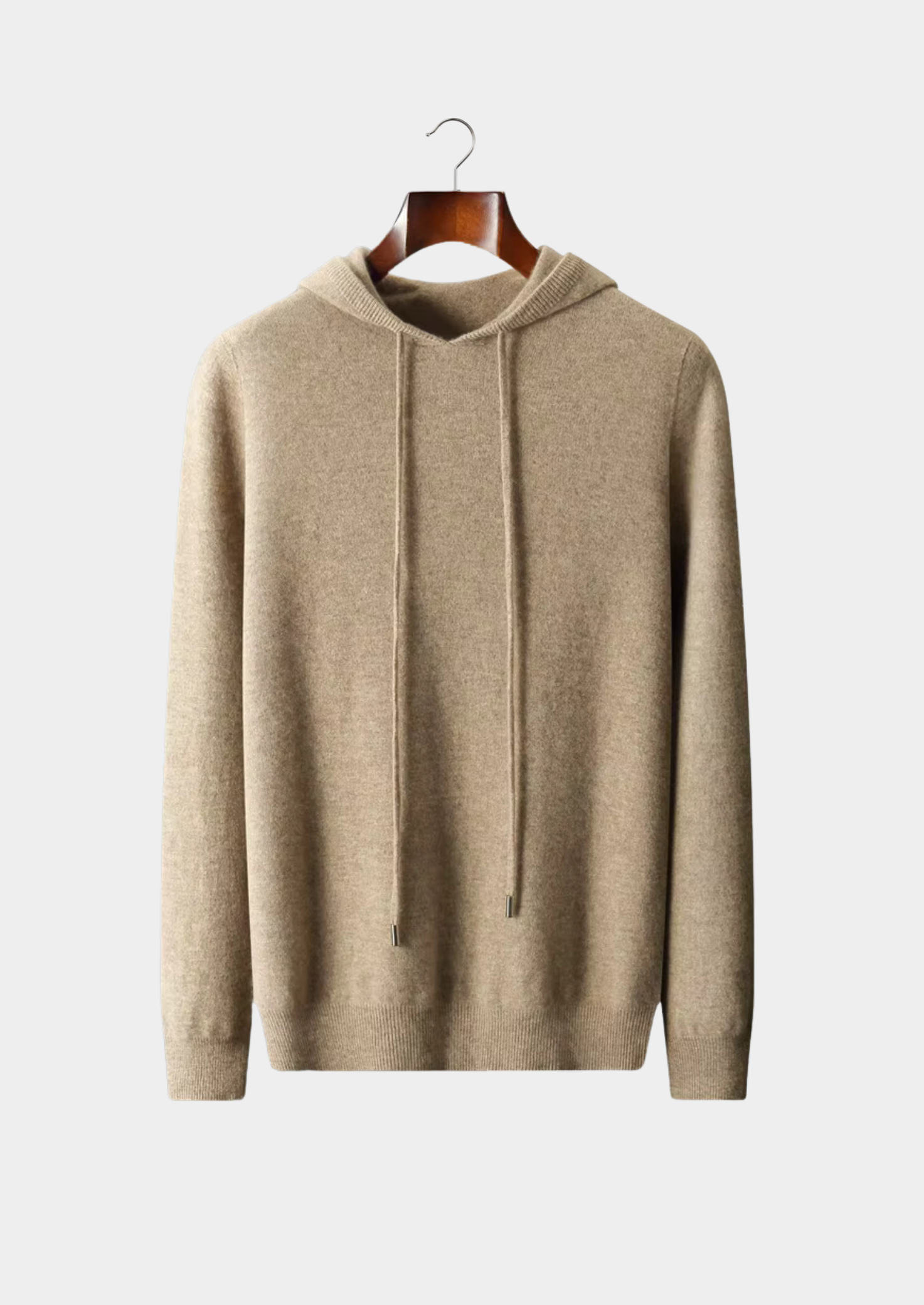 Merino Wool Extra-Fine Casual Zip Hoodie