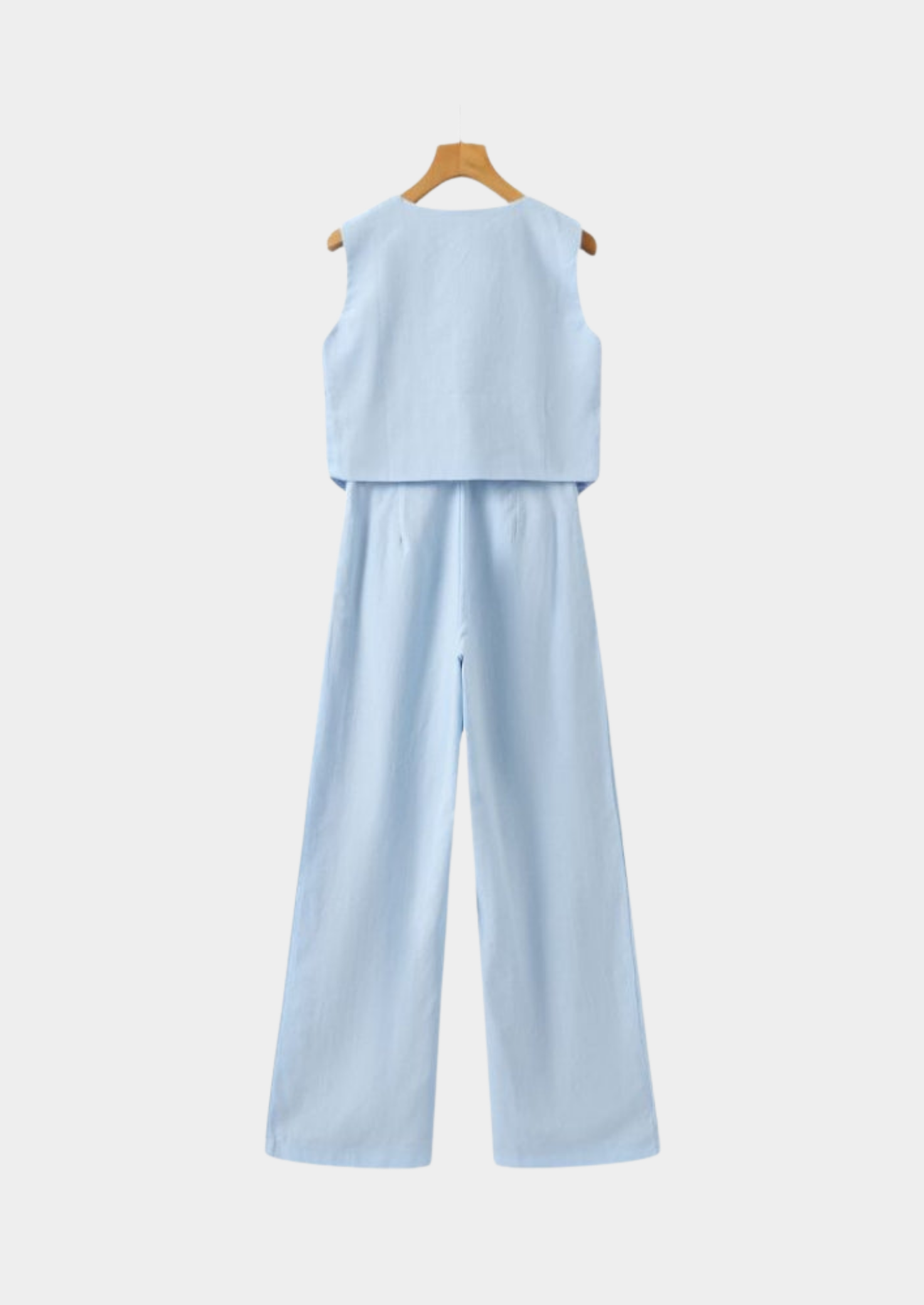Linen Tailored Two-Piece Set Women