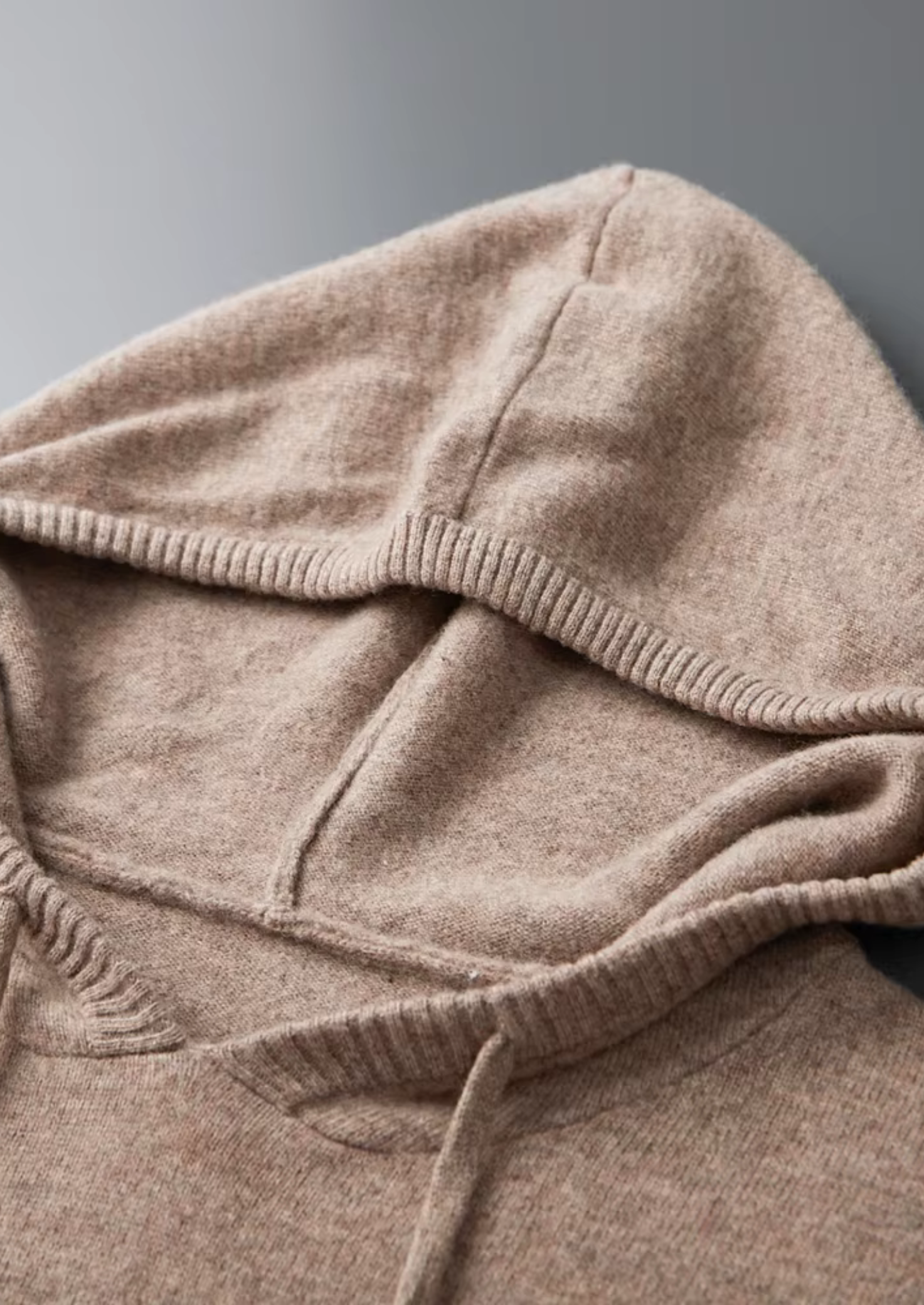 Extra-Fine Merino Wool Hoodie Zip