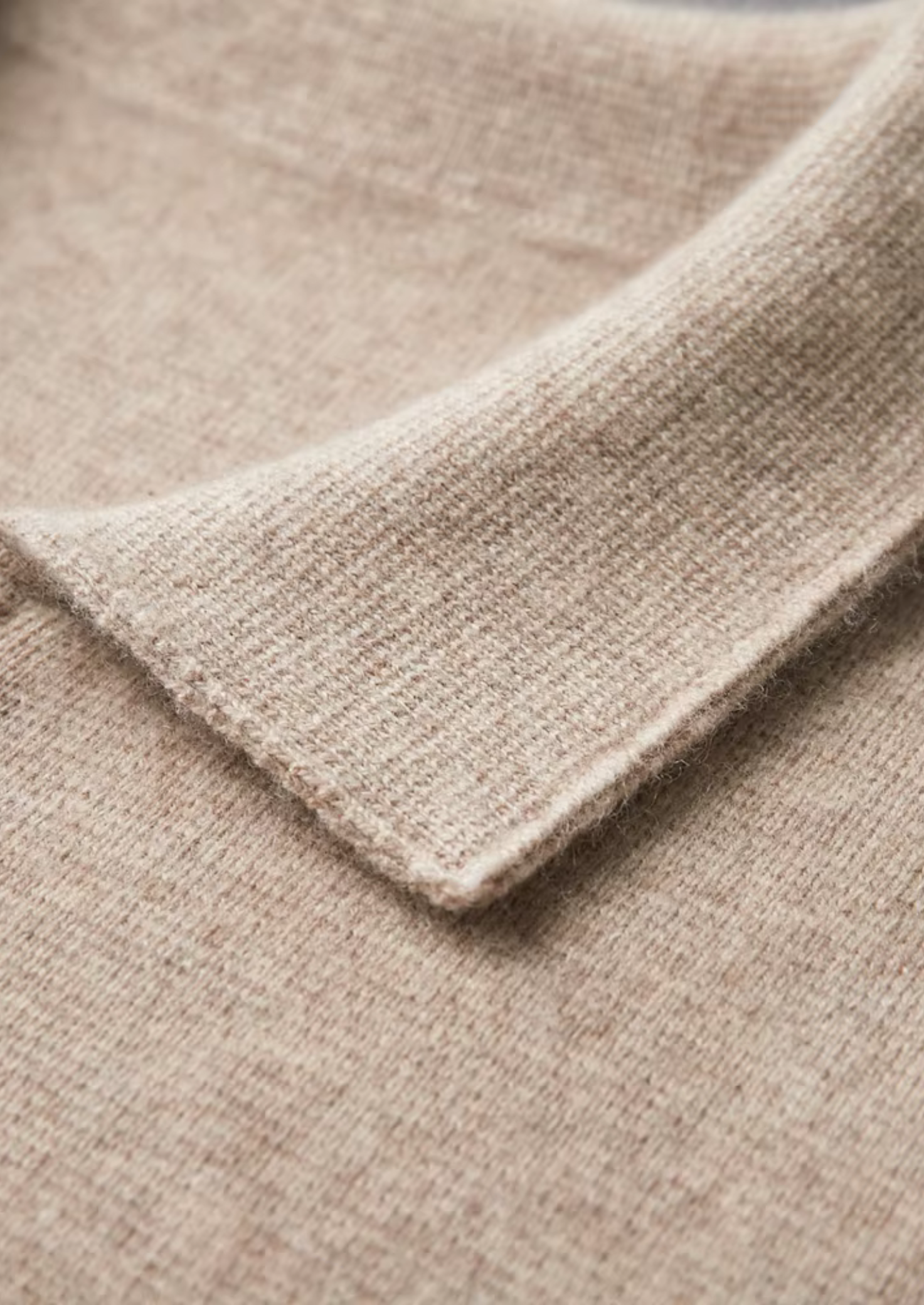 Merino Wool Extra-Fine Polo Knit Cardigan