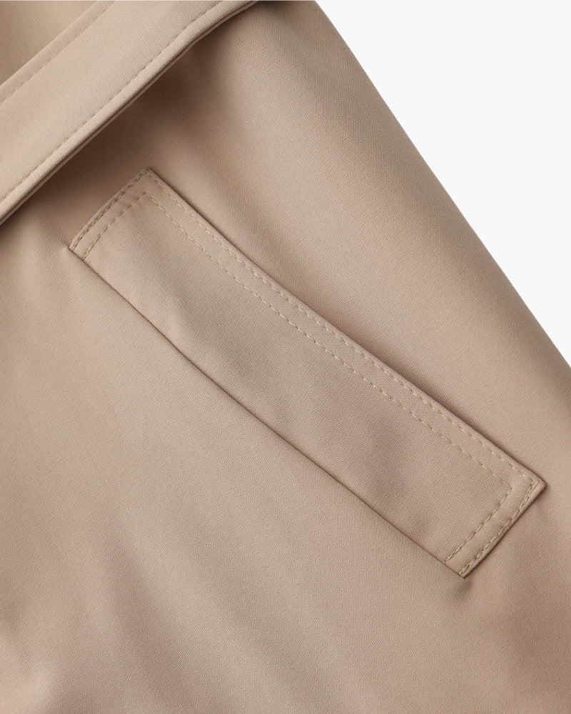 Structured Trench Coat with Lapels Women