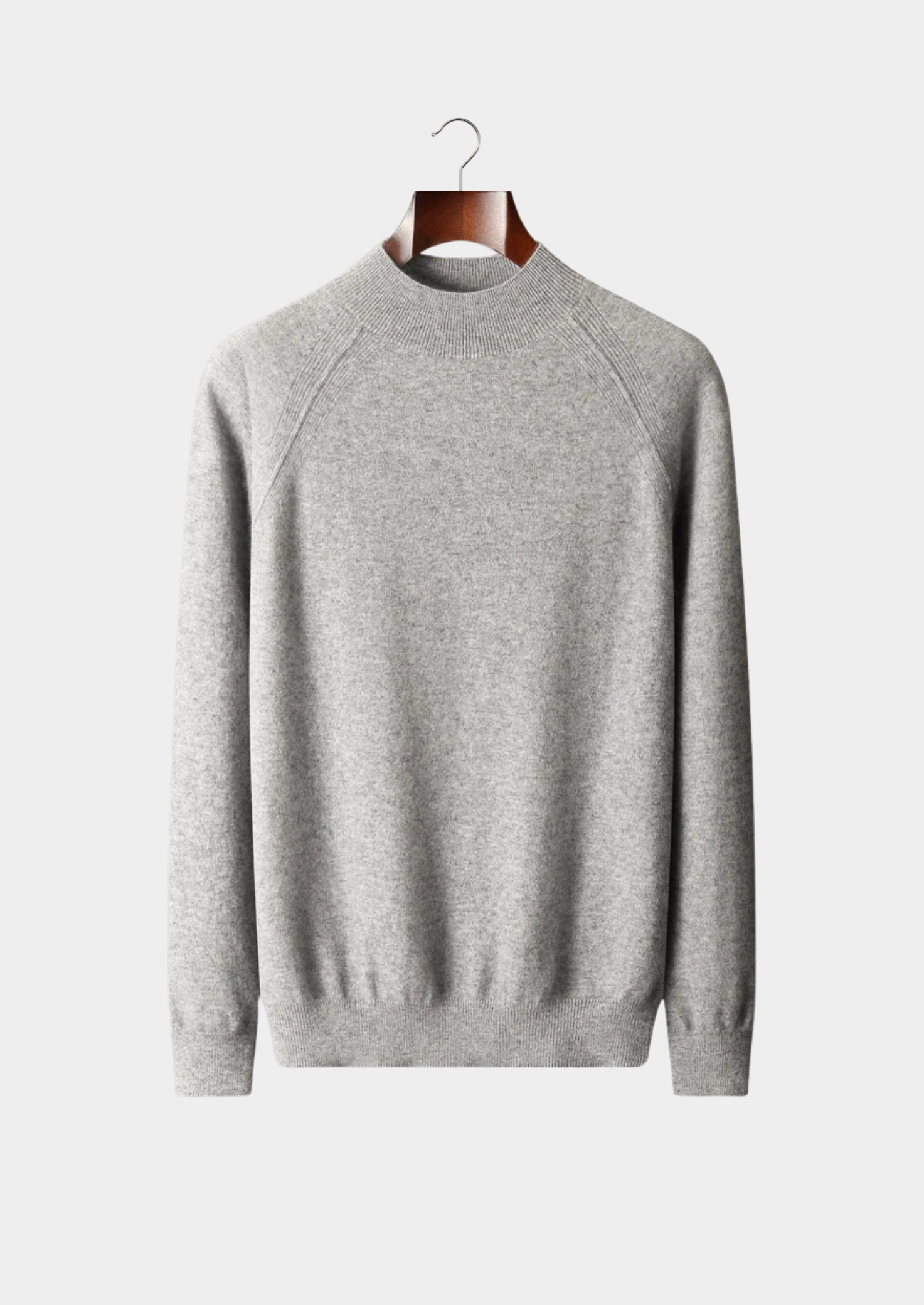 Raglan Mockneck Sweater in Merino Wool
