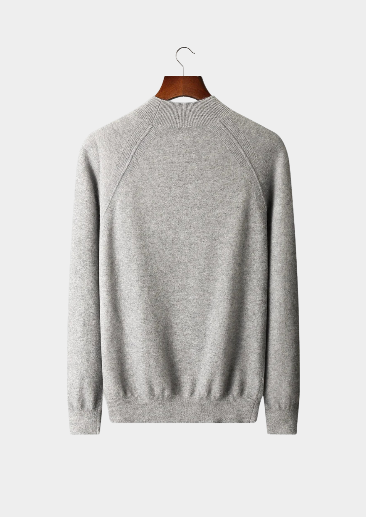Raglan Mockneck Sweater in Merino Wool