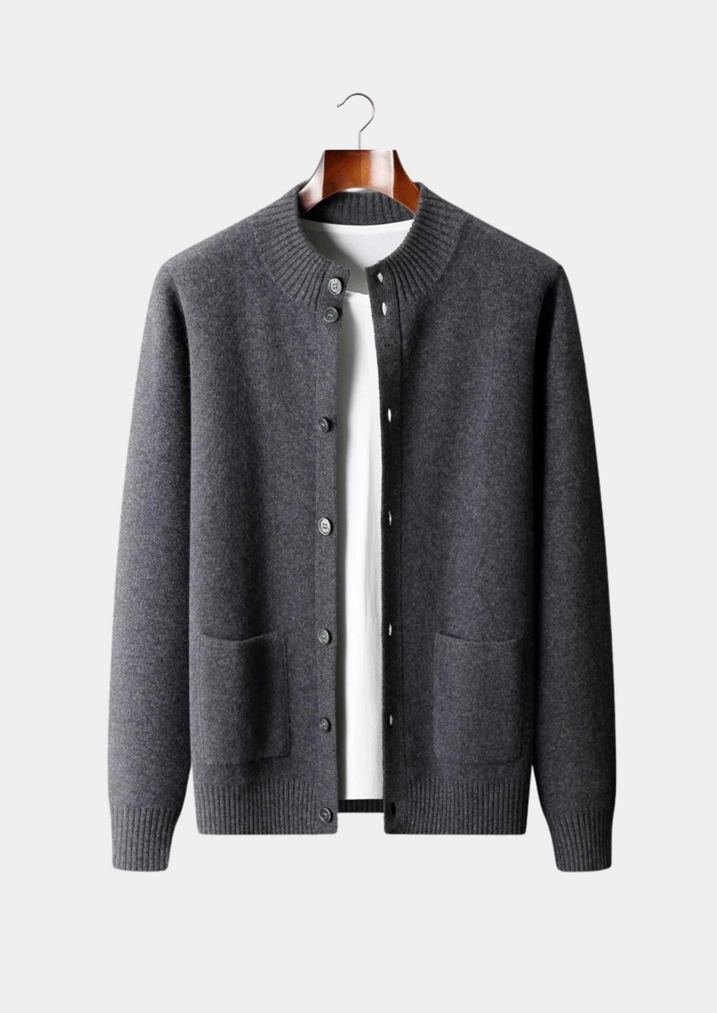 Cashmere Premium Button-Up Cardigan