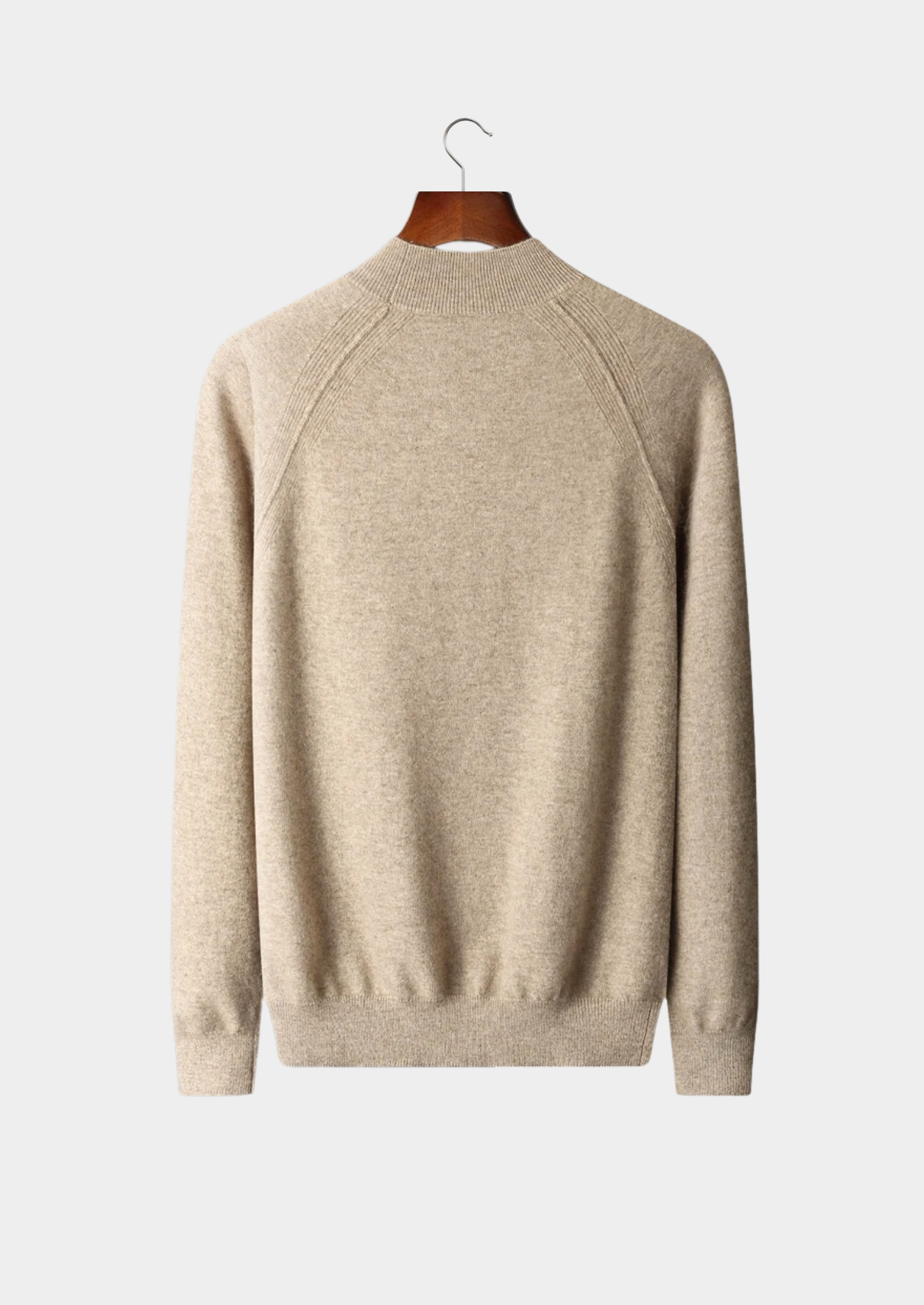 Raglan Mockneck Sweater in Merino Wool