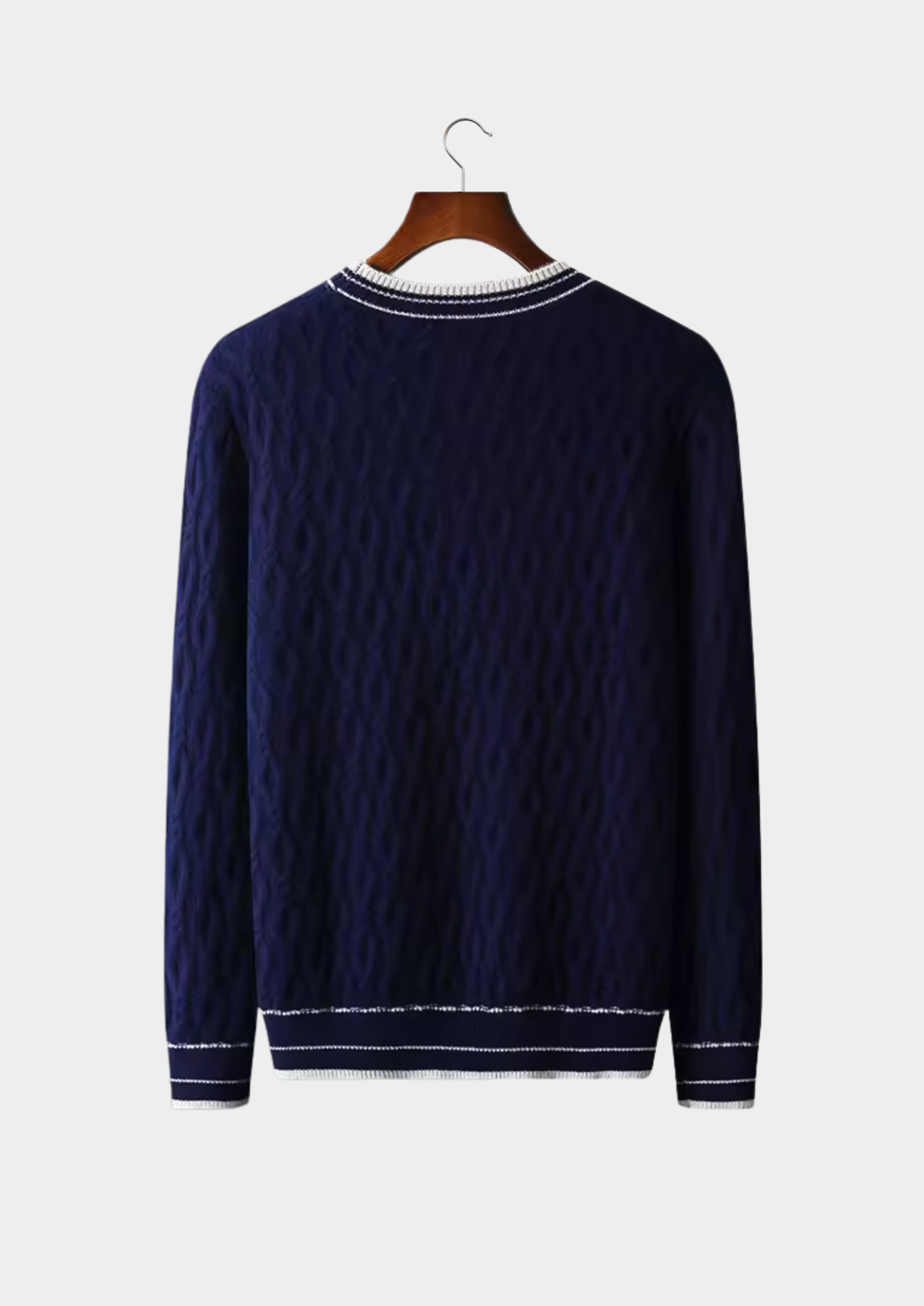 Extra-Fine Merino Wool Jacquard Knit Crewneck