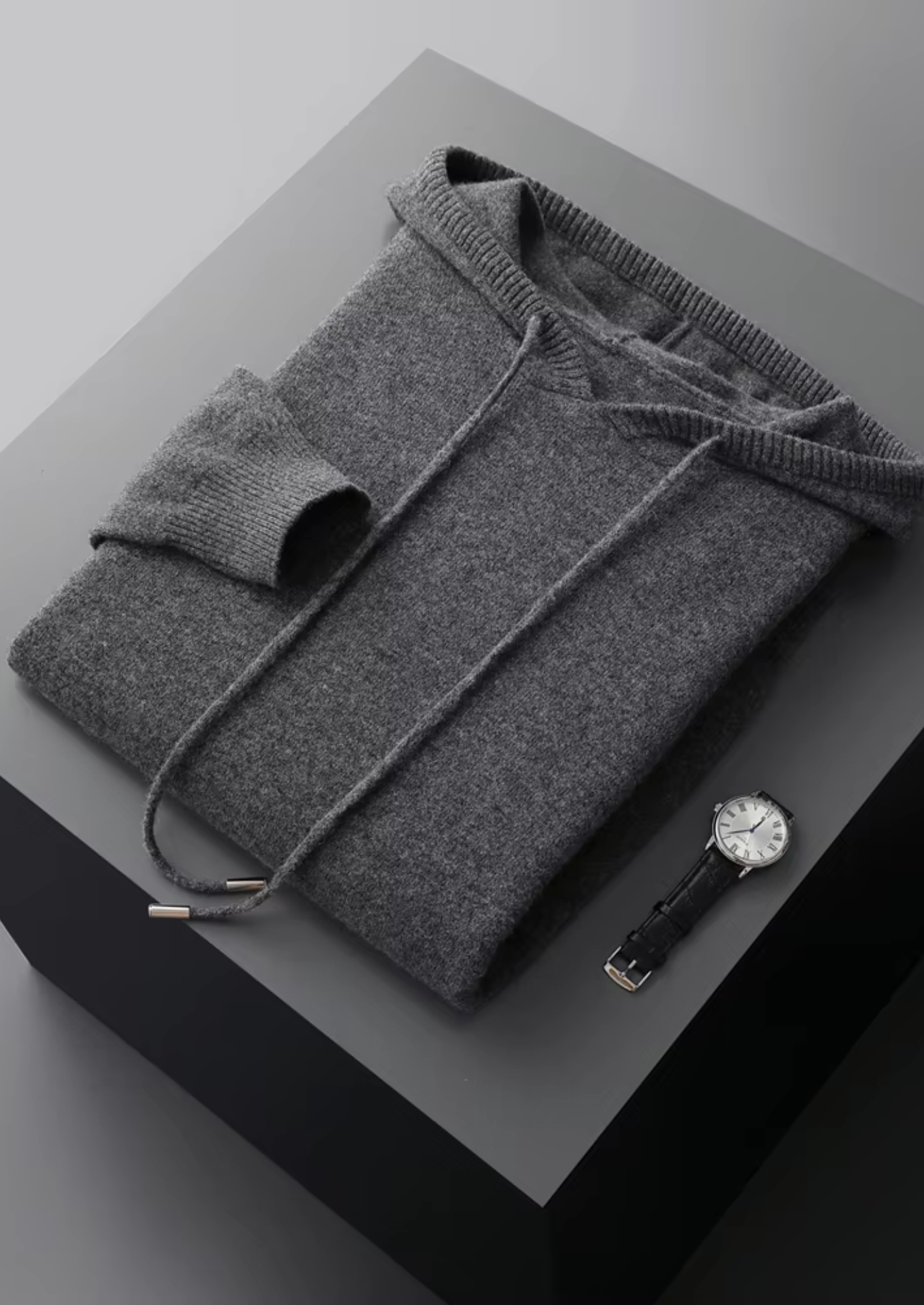 Extra-Fine Merino Wool Hoodie Zip
