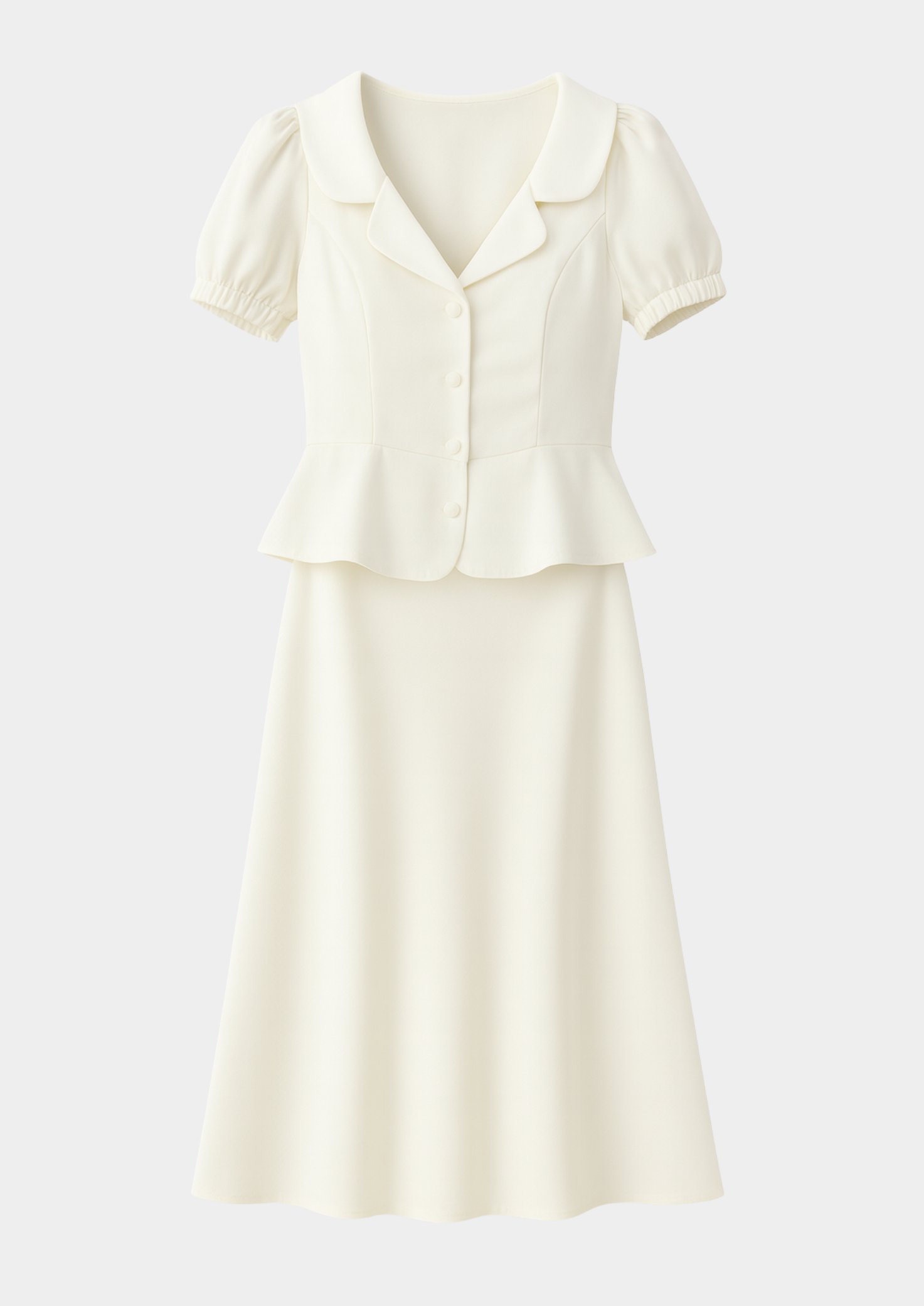 Satin Blouse & Midi Skirt Set Women