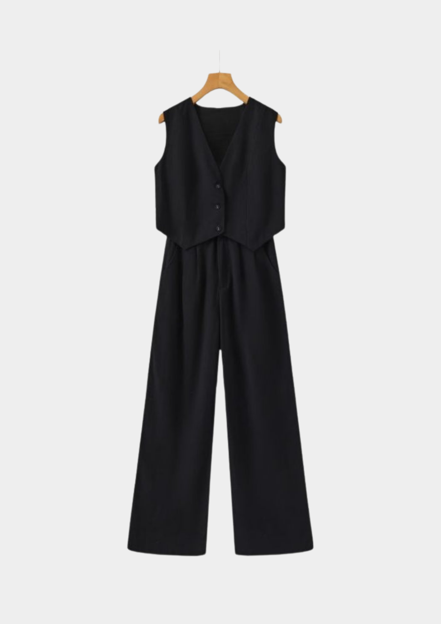 Linen Tailored Two-Piece Set Women