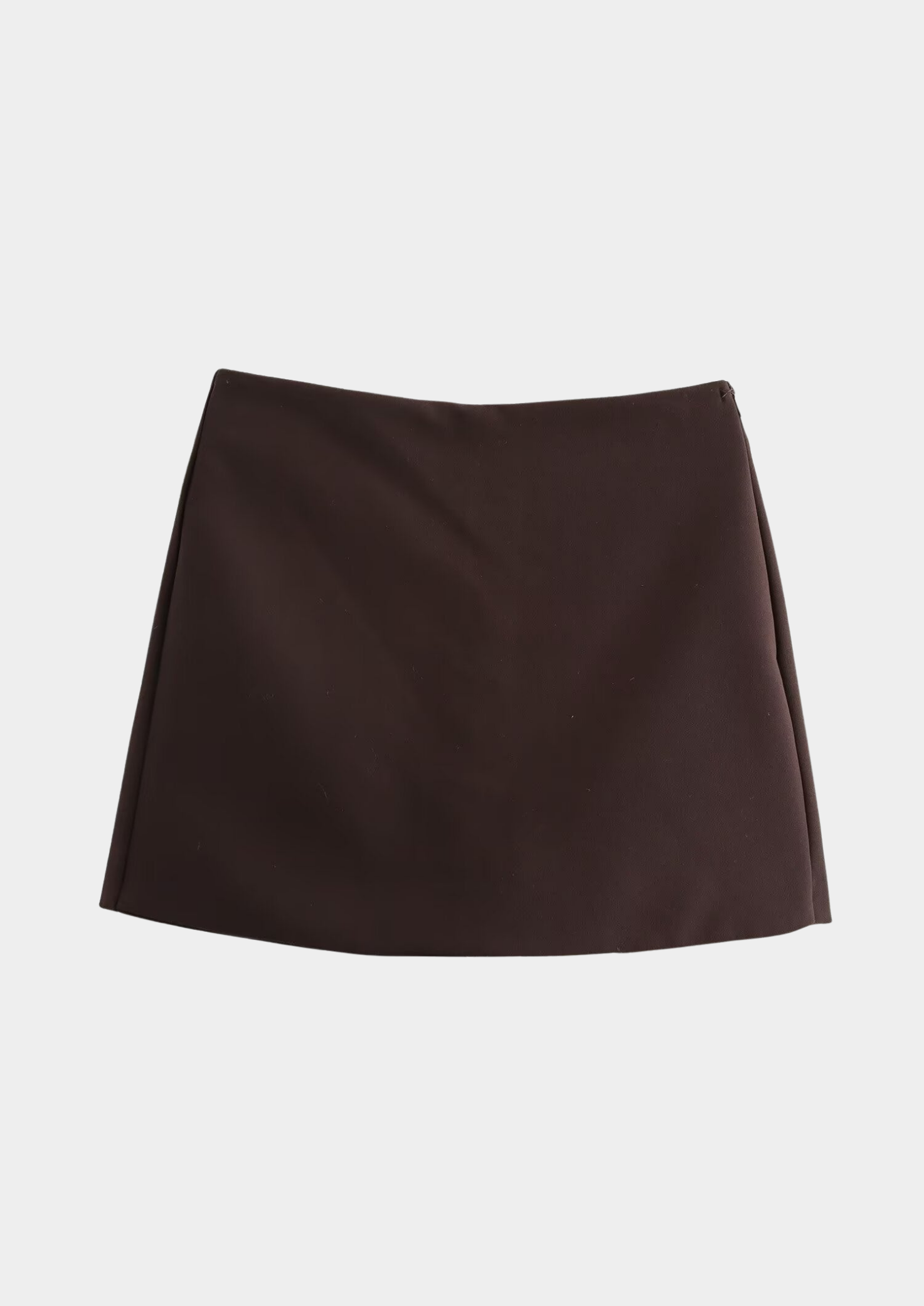 Women's High-Waist Satin Skort with Optional Front Slit
